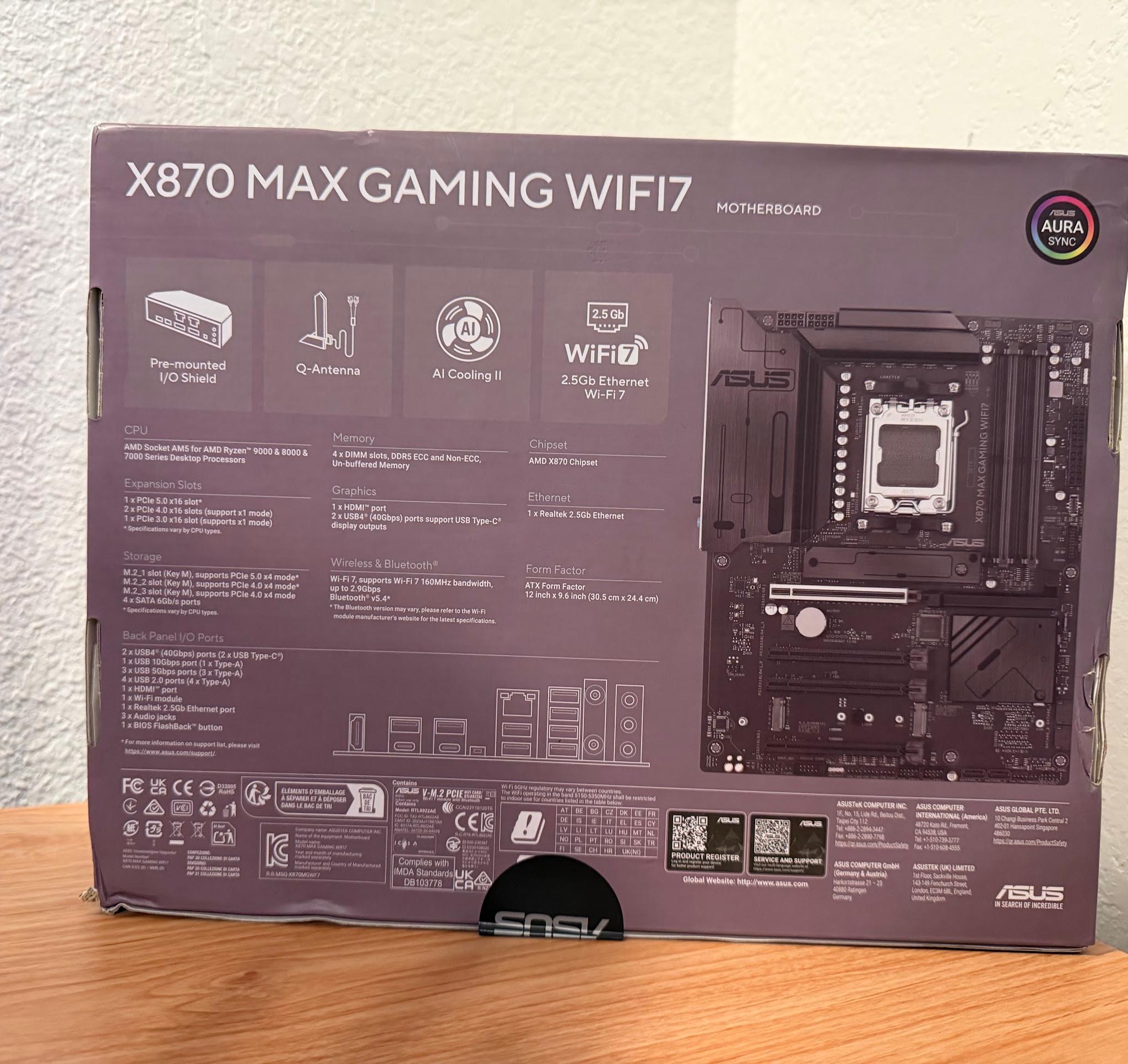 X870 MAX GAMING WIFI7