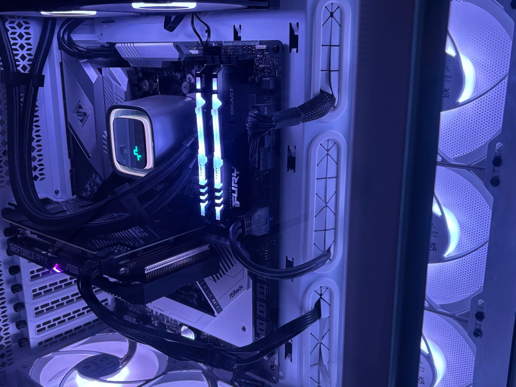 🤍WHITE BUILD🤍 Ryzen 5 5600 , 3060 , 1TB SSD , 16 gb ddr4 ram , AIO cooler , Win 10 pro+Wifi 🤍