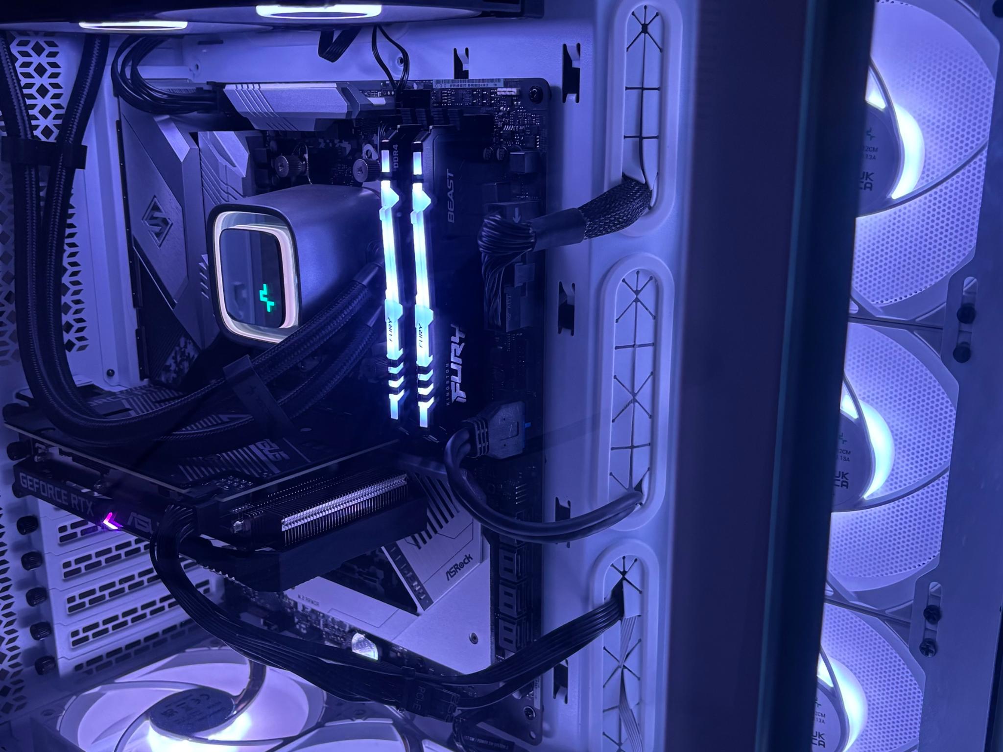 🤍WHITE BUILD🤍 Ryzen 5 5600 , 3060 , 1TB SSD , 16 gb ddr4 ram , AIO cooler , Win 10 pro+Wifi 🤍