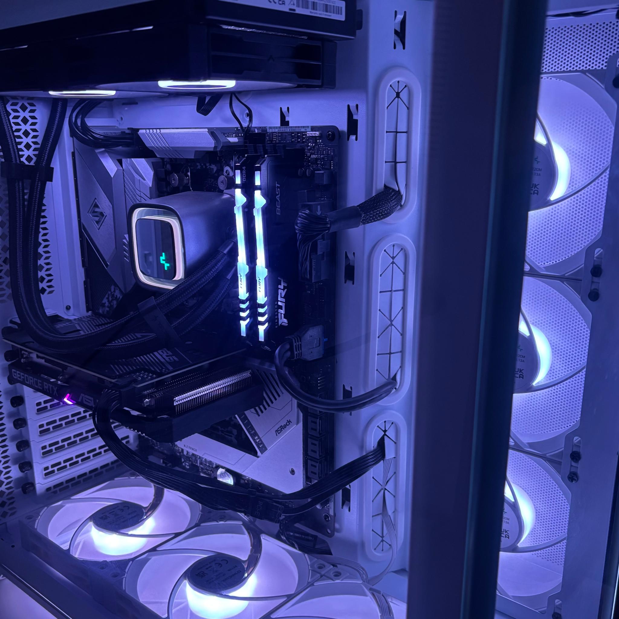 🤍WHITE BUILD🤍 Ryzen 5 5600 , 3060 , 1TB SSD , 16 gb ddr4 ram , AIO cooler , Win 10 pro+Wifi 🤍