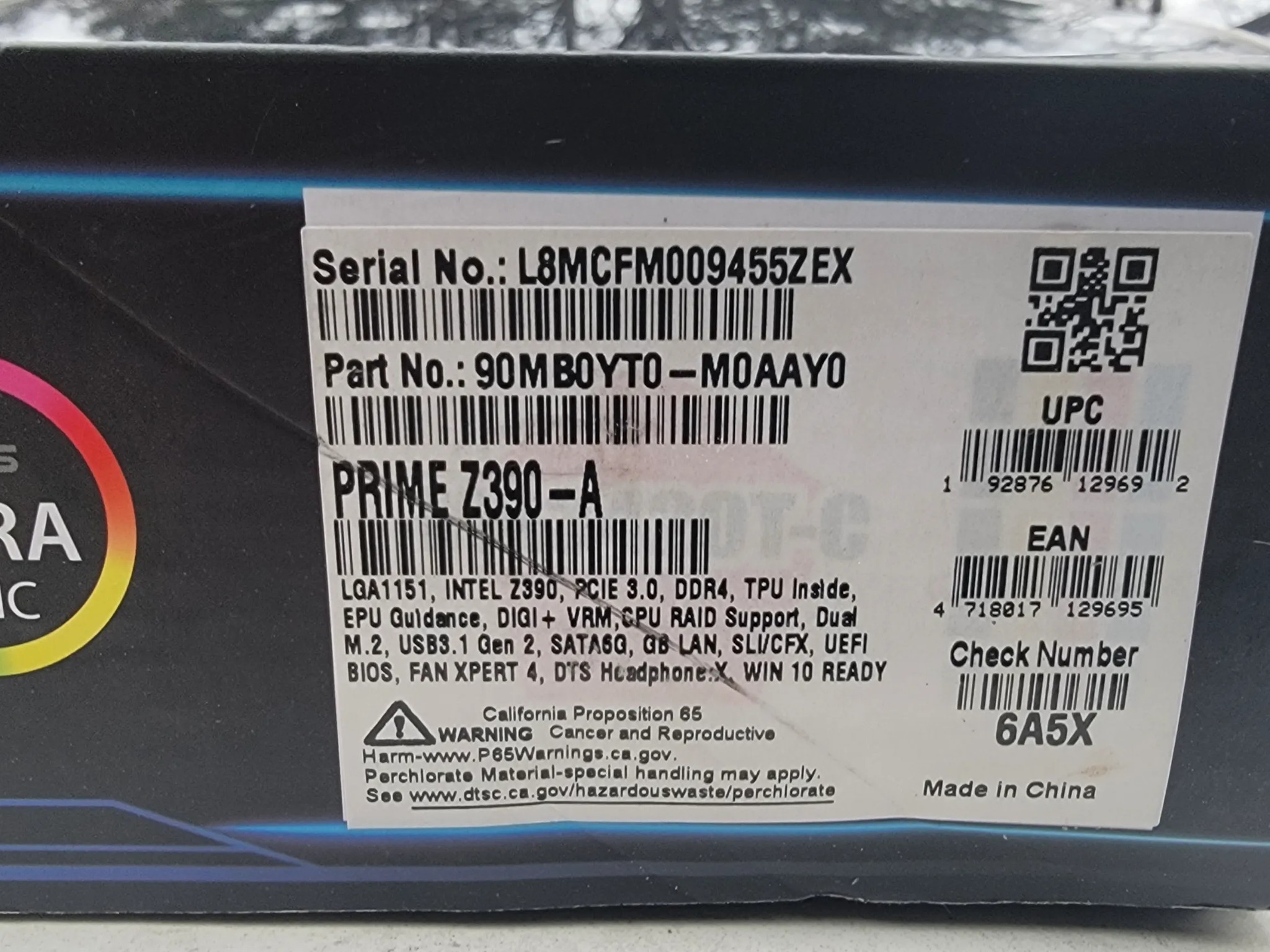 Asus Prime Z390-a