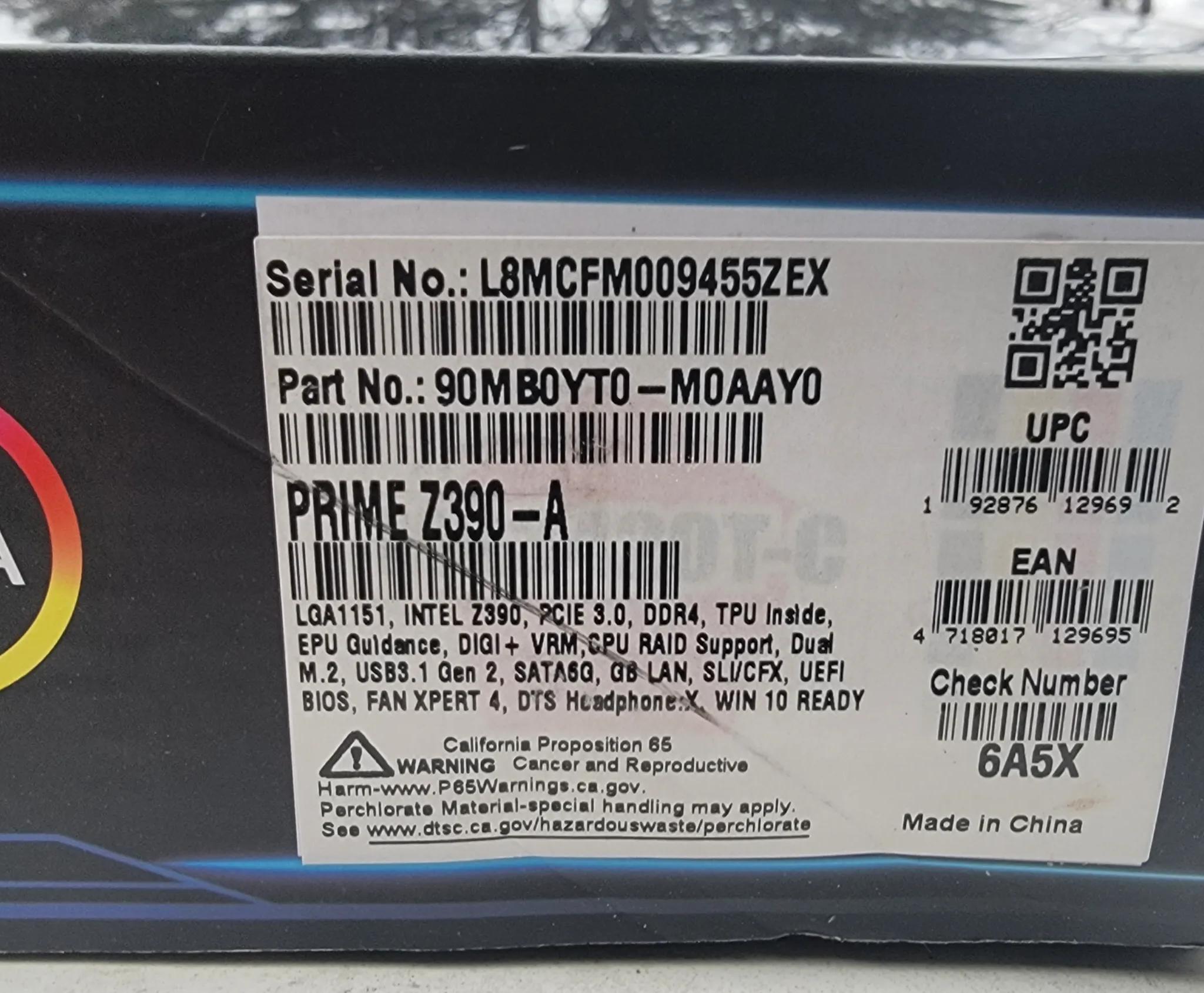 Asus Prime Z390-a