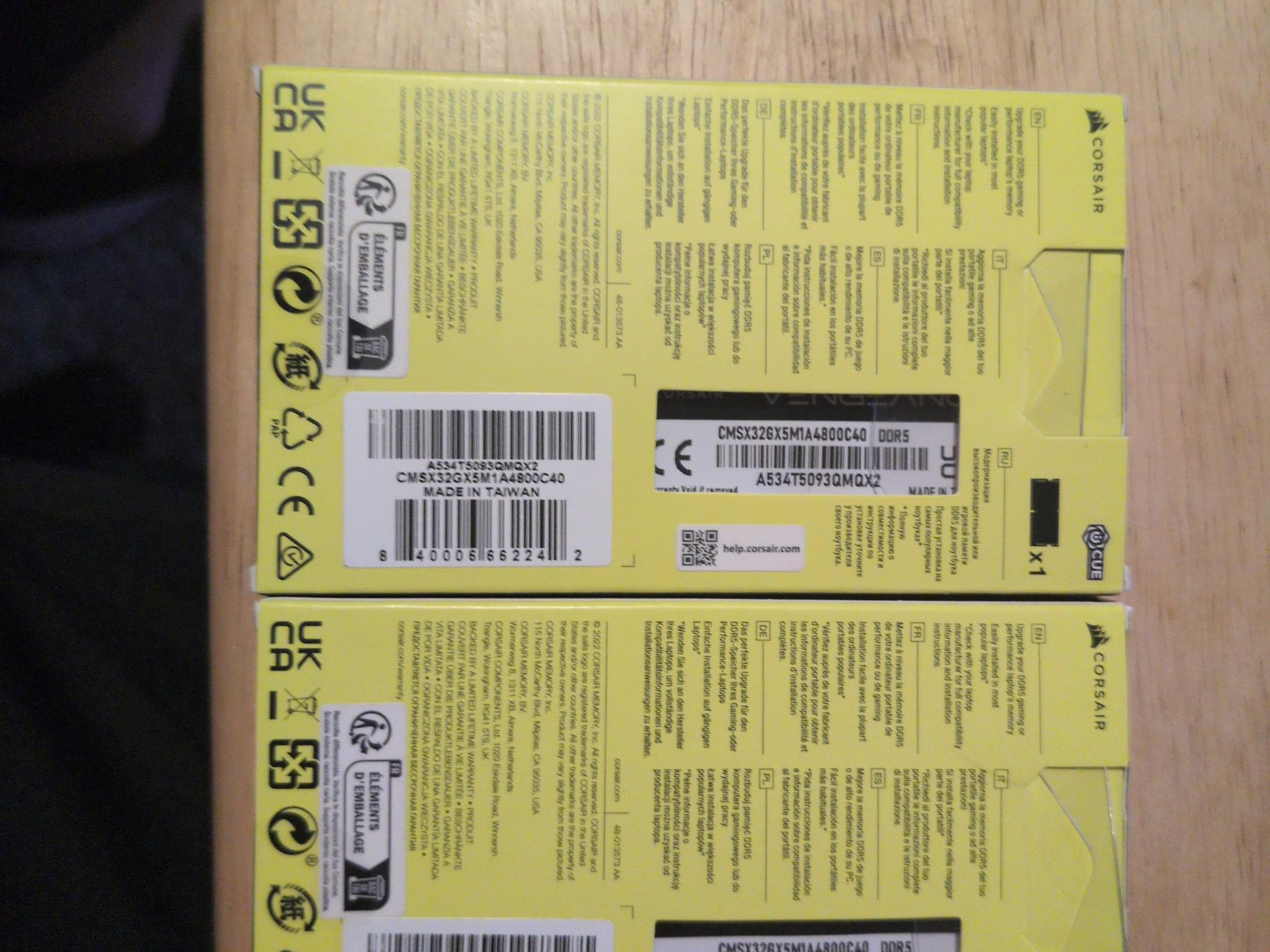 Corsair vengeance 64gb ddr5 ram
