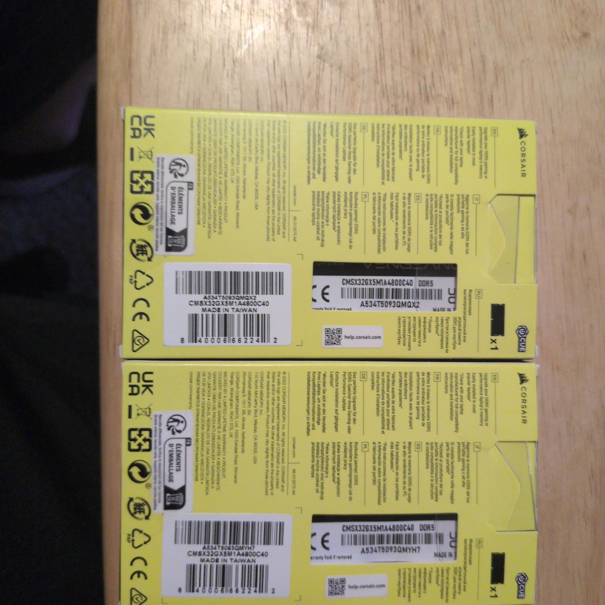 Corsair vengeance 64gb ddr5 ram