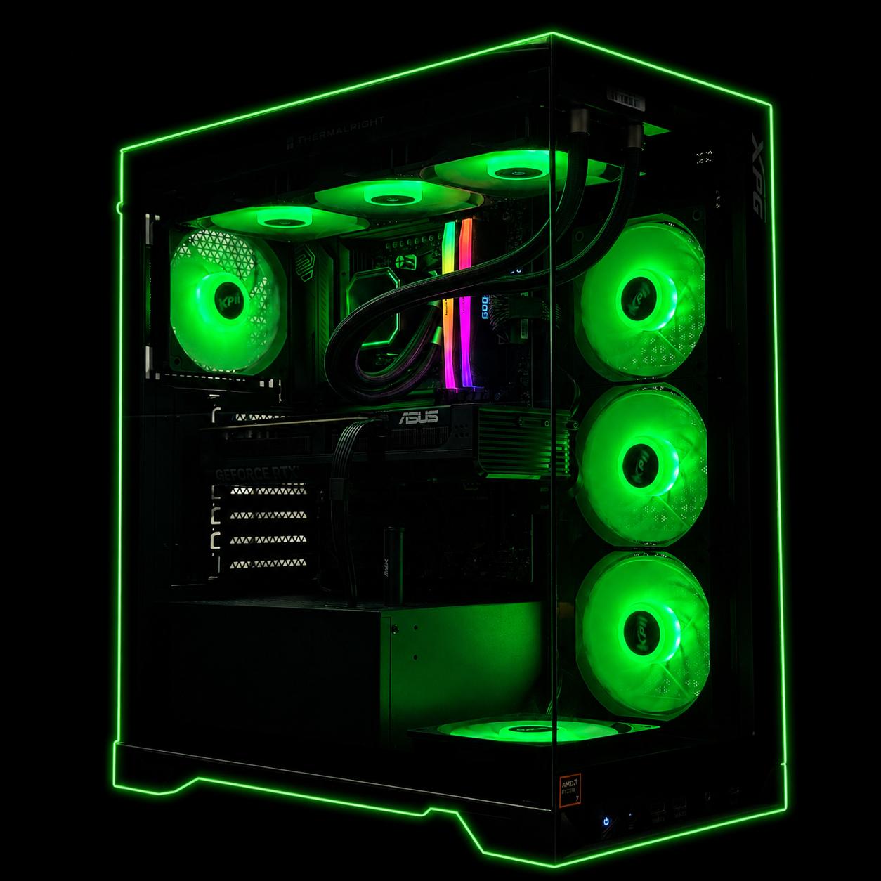 Creator Pc High End System / RTX 5070 Ti / Ryzen 7 9850X3D / 32GB DDR5 / 2TB SSD / Warranty included