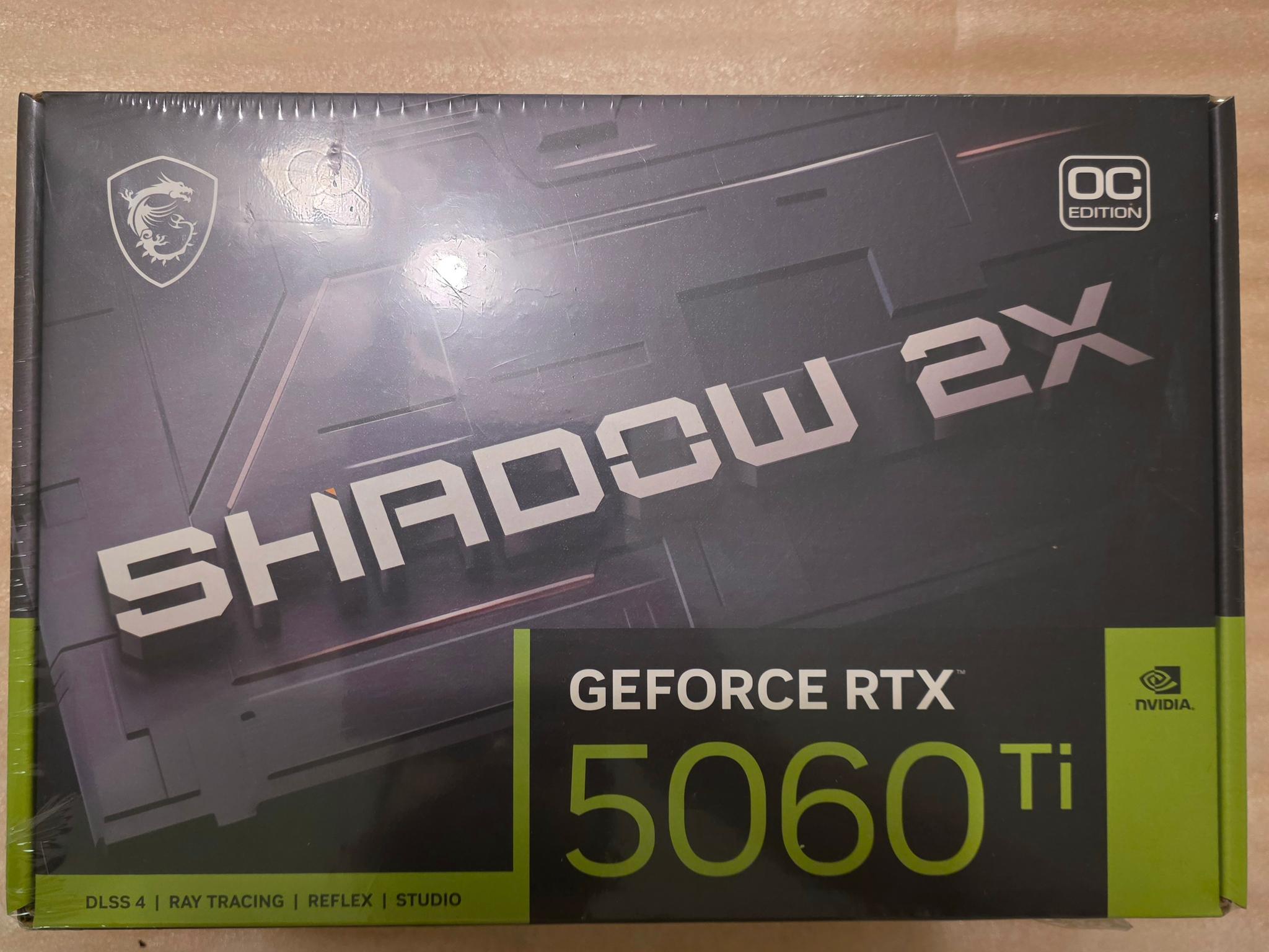 MSI GeForce RTX 5060 Ti 8GB SHADOW 2X OC PLUS
