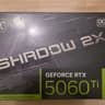MSI GeForce RTX 5060 Ti 8G SHADOW 2X OC PLUS