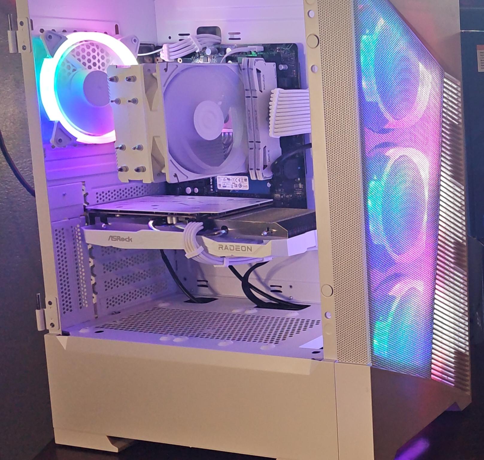 ❄️Snowflake❄️ Ryzen 5/ RX 6600 / All White Gaming PC 🔥