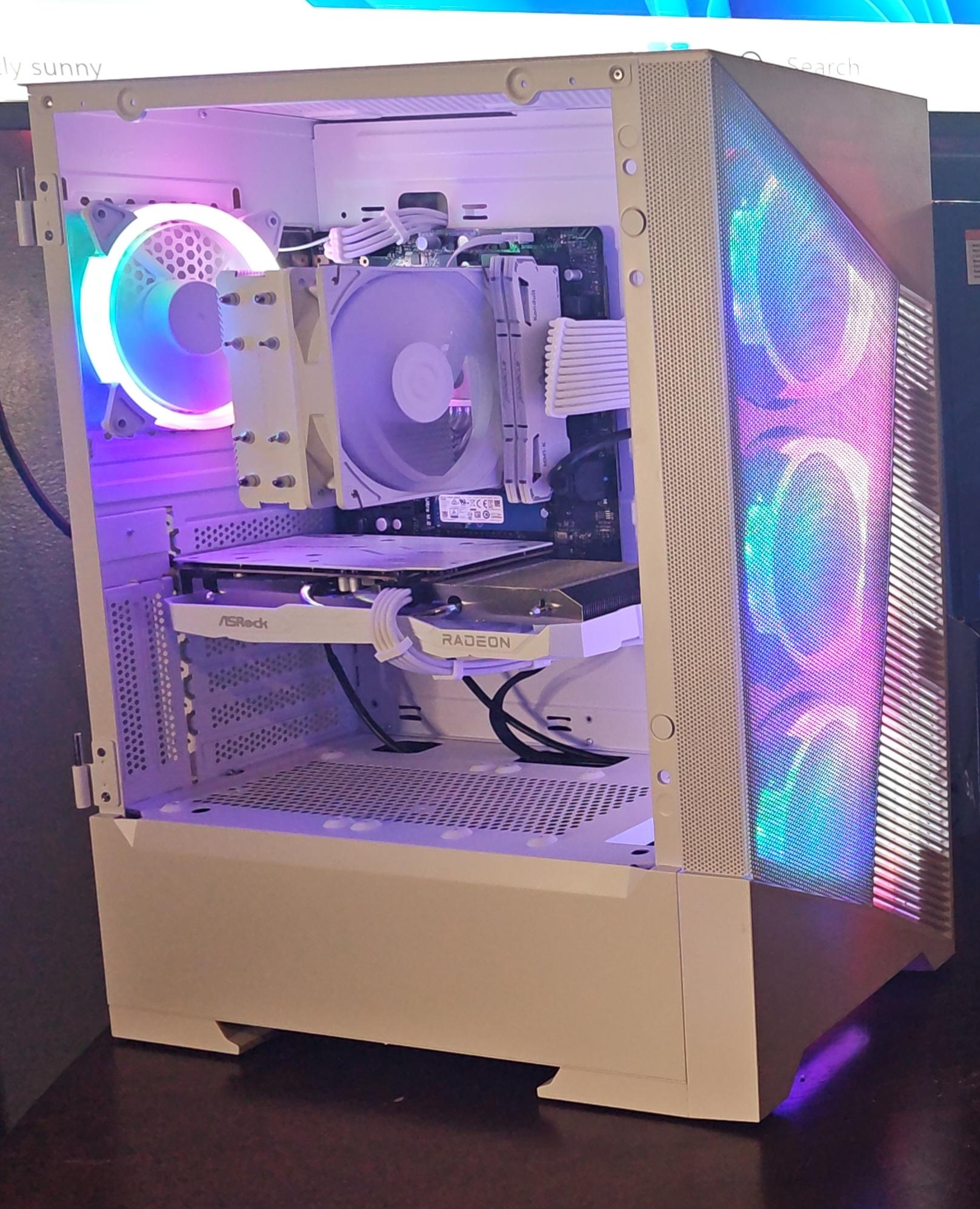 ❄️Snowflake❄️ Ryzen 5/ RX 6600 / All White Gaming PC 🔥