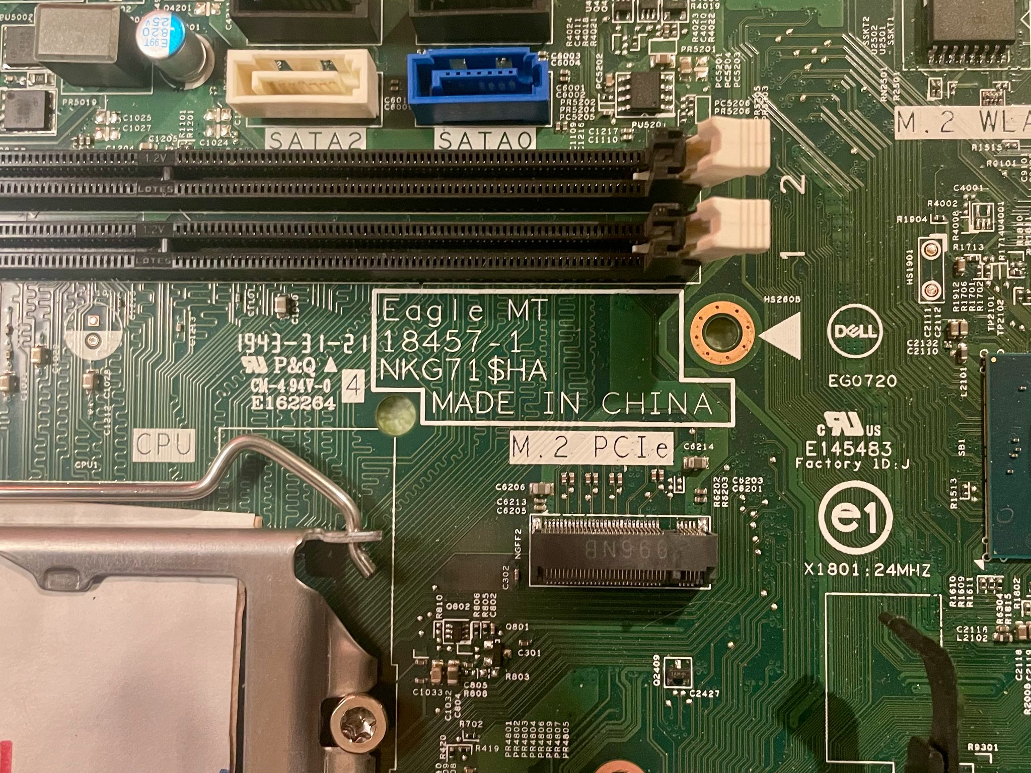 Dell Inspiron / Vostro 3670 Motherboard (Eagle MT 18457-1) LGA1151 DDR4