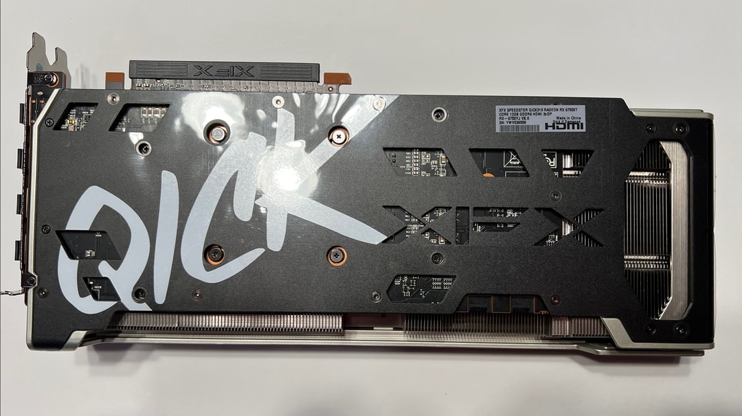 6750XT XFX Speedster QICK319 CORE Gaming Graphics Card with 12GB