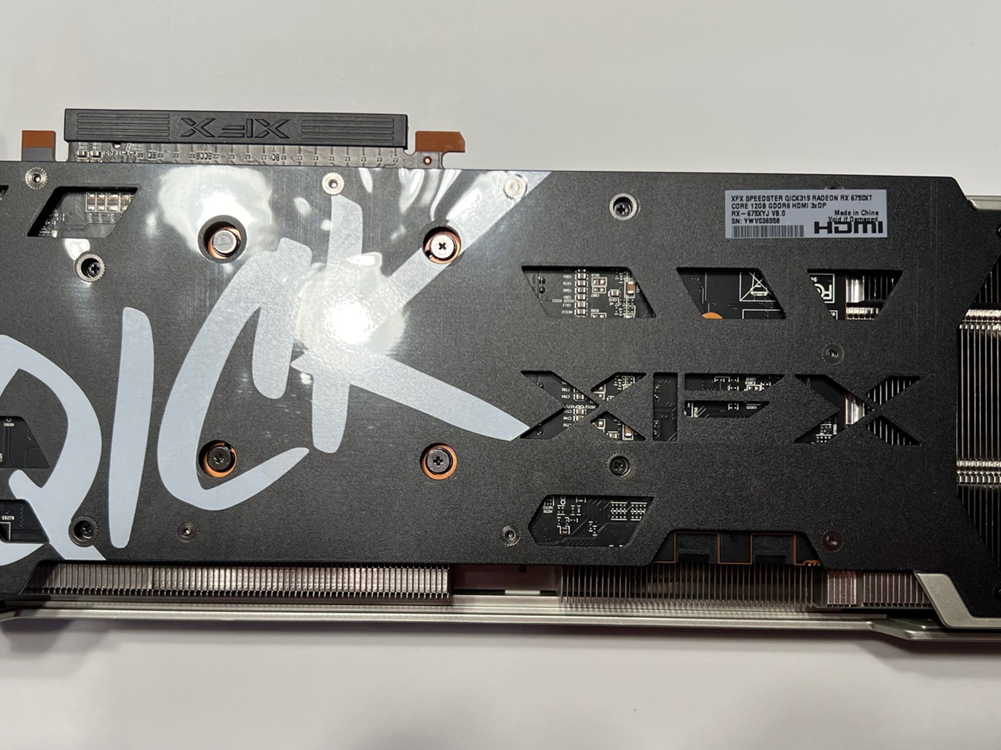 6750XT XFX Speedster QICK319 CORE Gaming Graphics Card with 12GB GDDR6