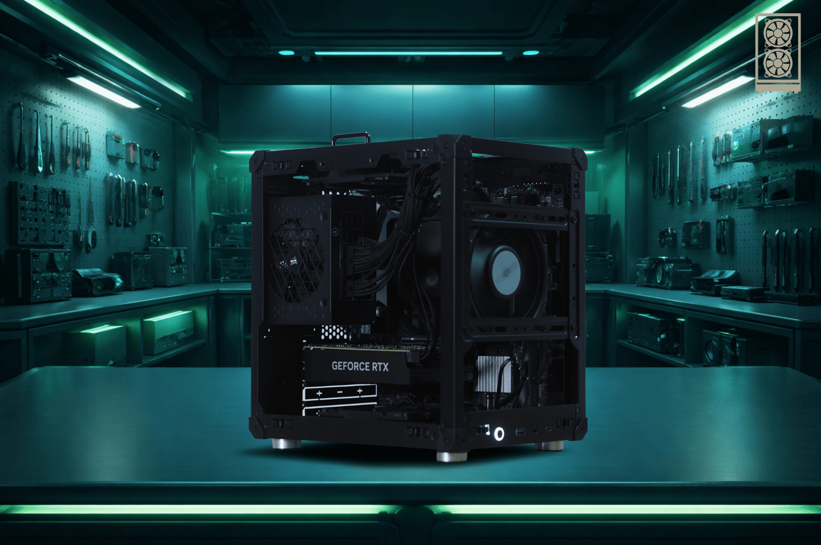 The CUBE: Mini PC - 4060 | Ultra 5 | 32gb DDR5 | 1Tb NVME | 750W Plat | W11 Pro