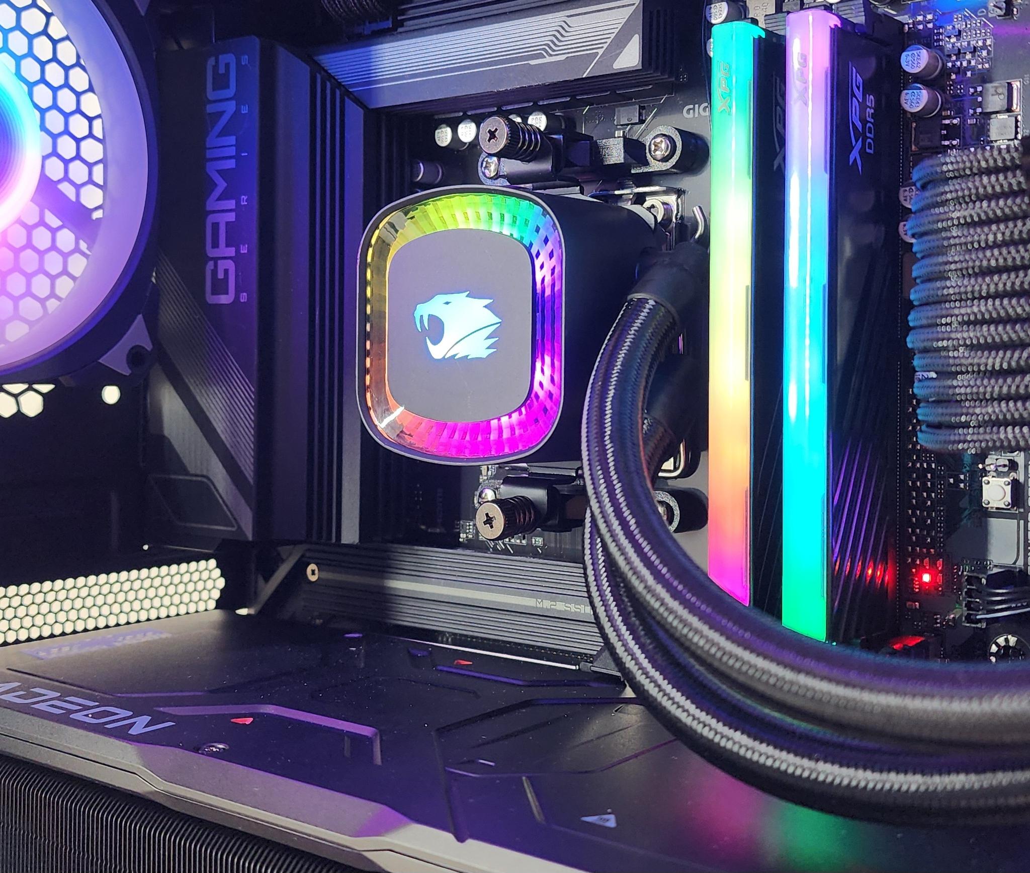 Gaming PC Ryzen 9 9900X 32GB RAM 2TB SSD RX 7900XTX 24GB Windows 11 Computer