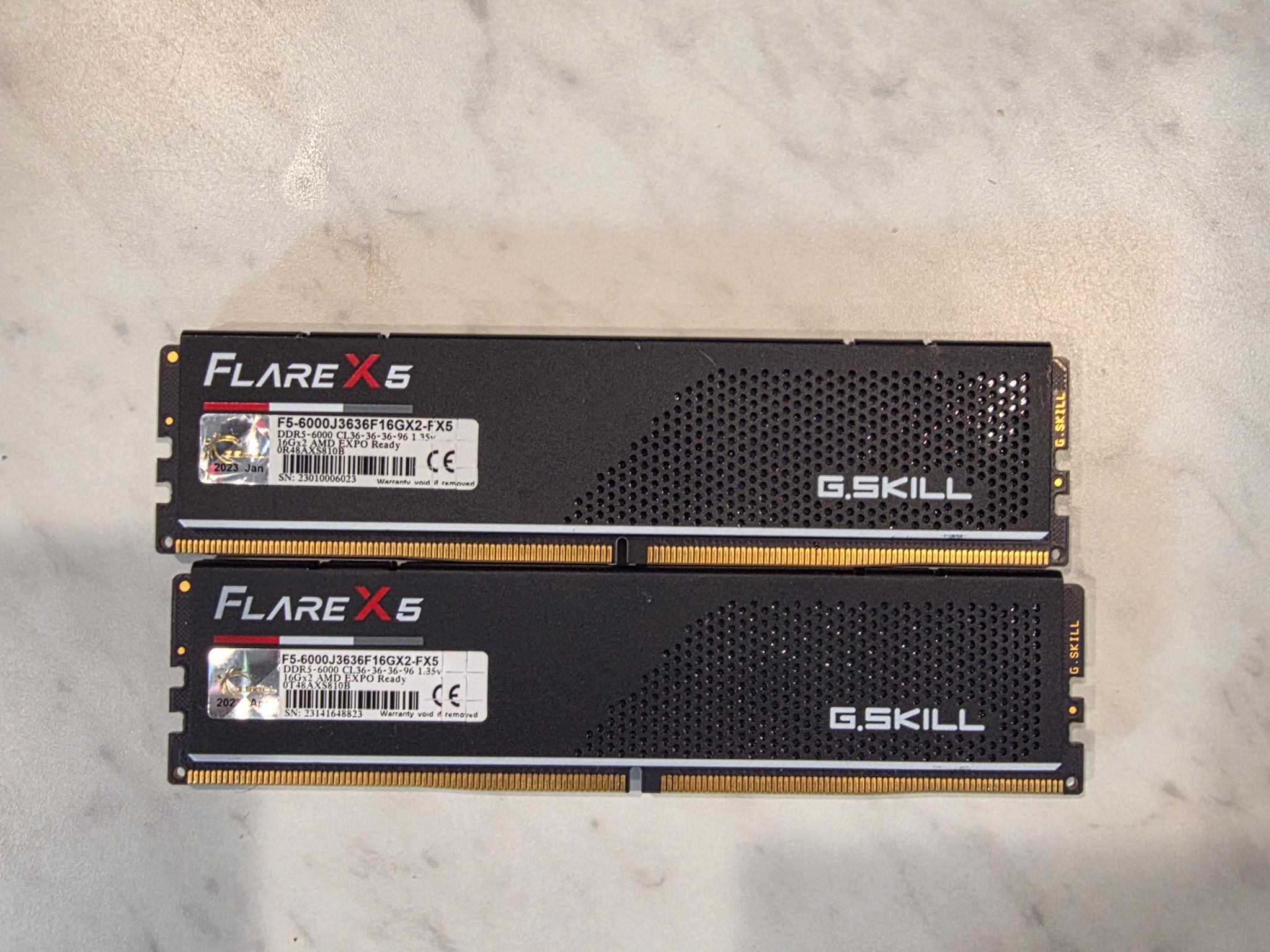 32gb G skill flare x ddr5 6000mhz