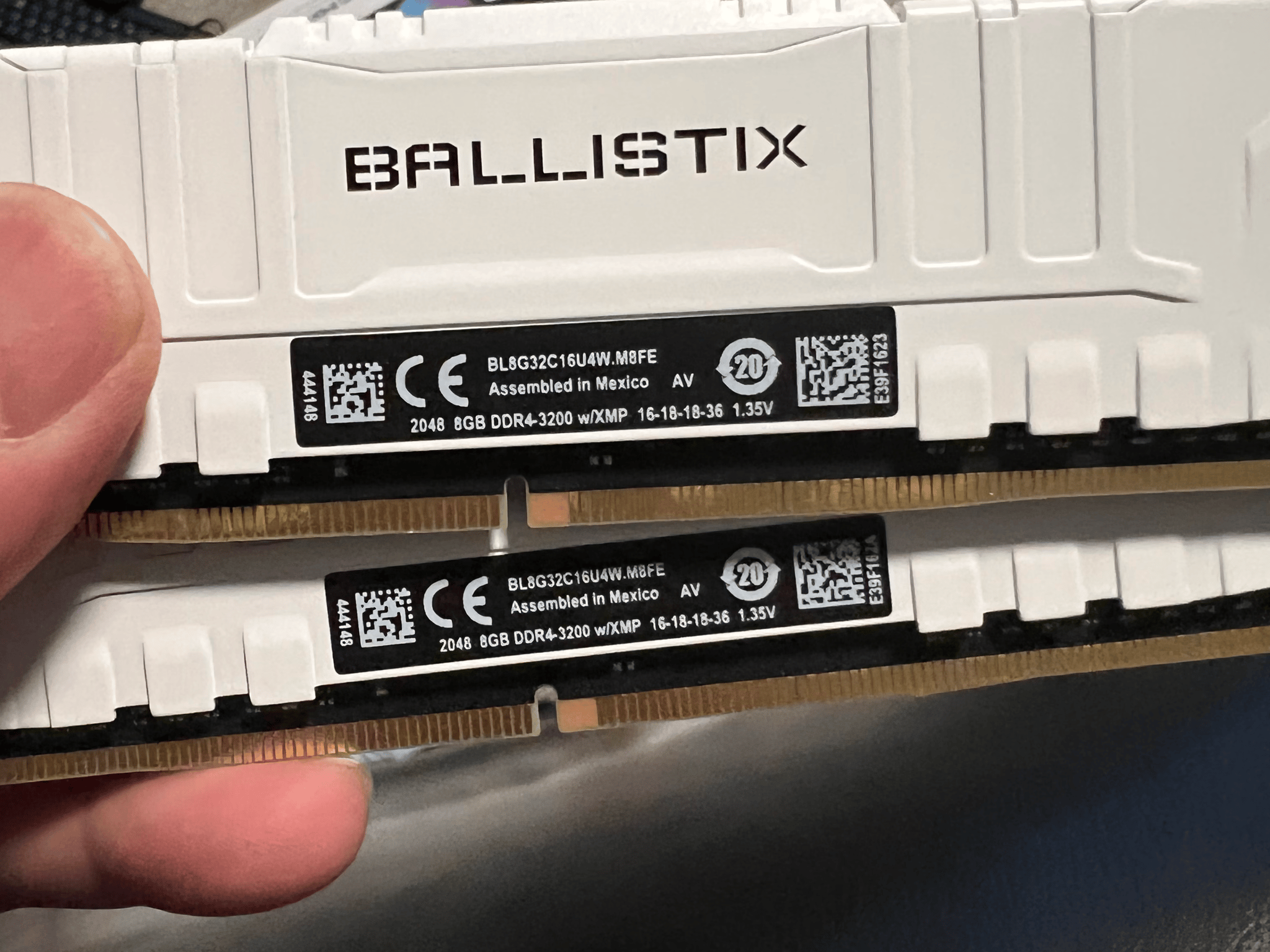 Crucial Ballistix 16GB (2x8gb) 3200MHz CL16