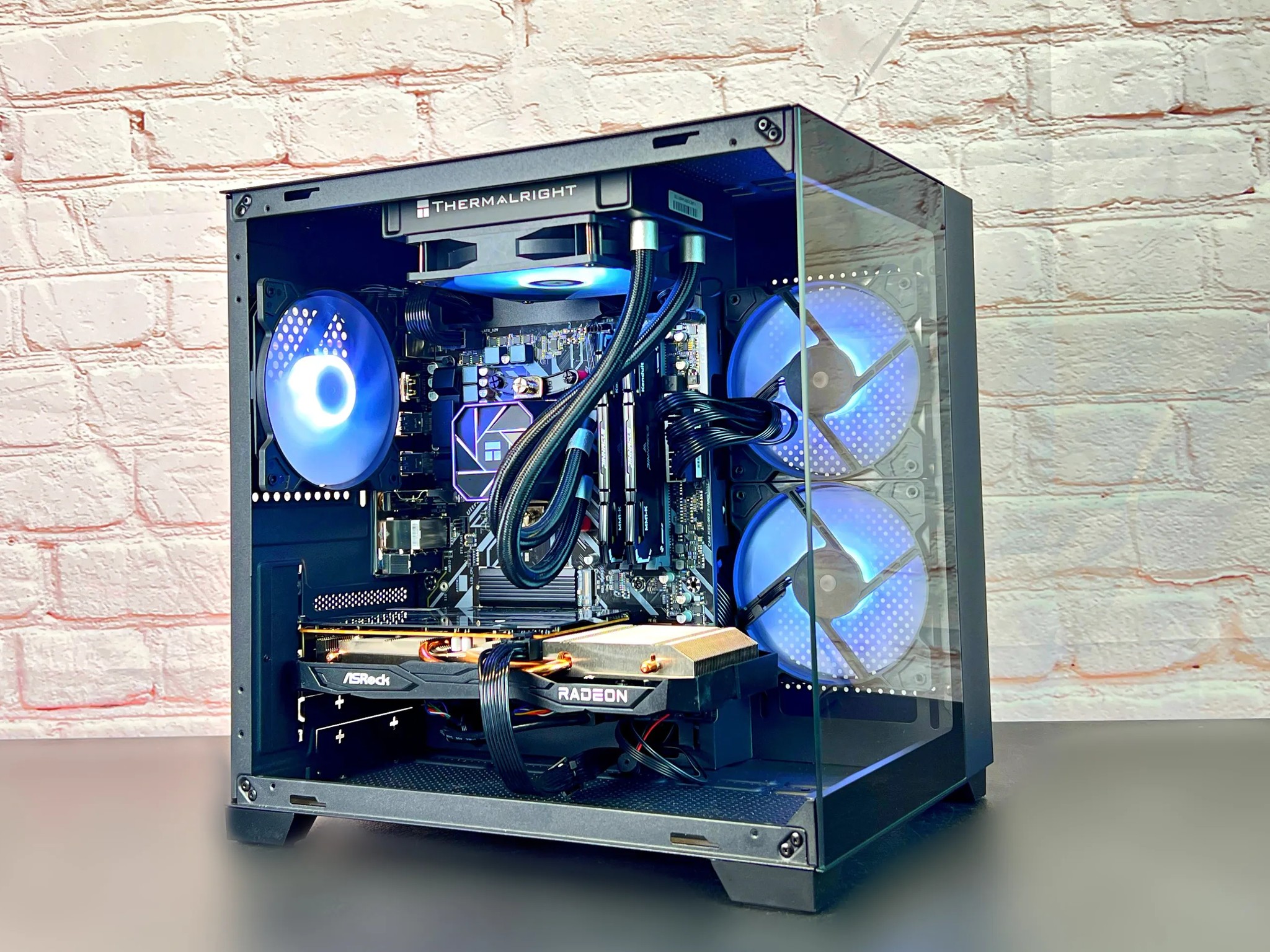 Liquid Cooled Ryzen 5 3600 RX 6600 16GB RAM 1TB M.2 Gaming/Streaming PC