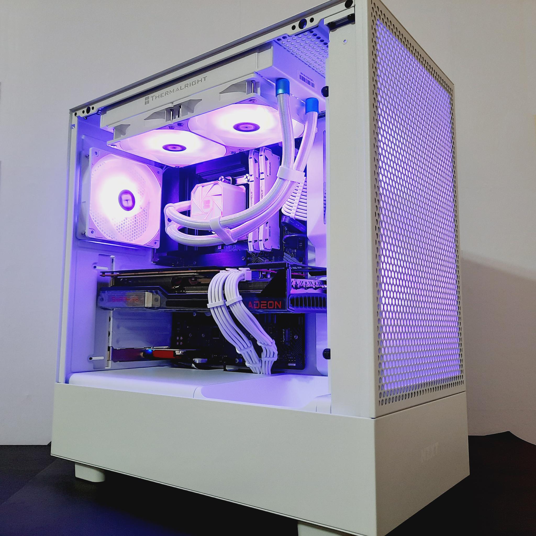 ❄️Liquid Cooled 4K/1440p White Gaming PC - RX 6800 XT 16GB ● i5 12600KF ● 32GB RAM ● 1TB NVMe SSD