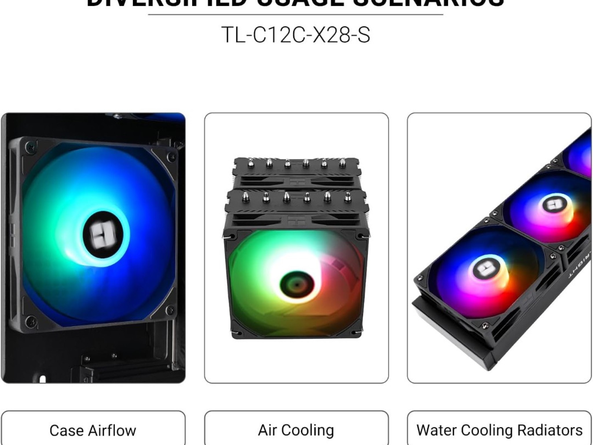 Thermalright CPU Air Fans Black Frame With RGB Blades (3)