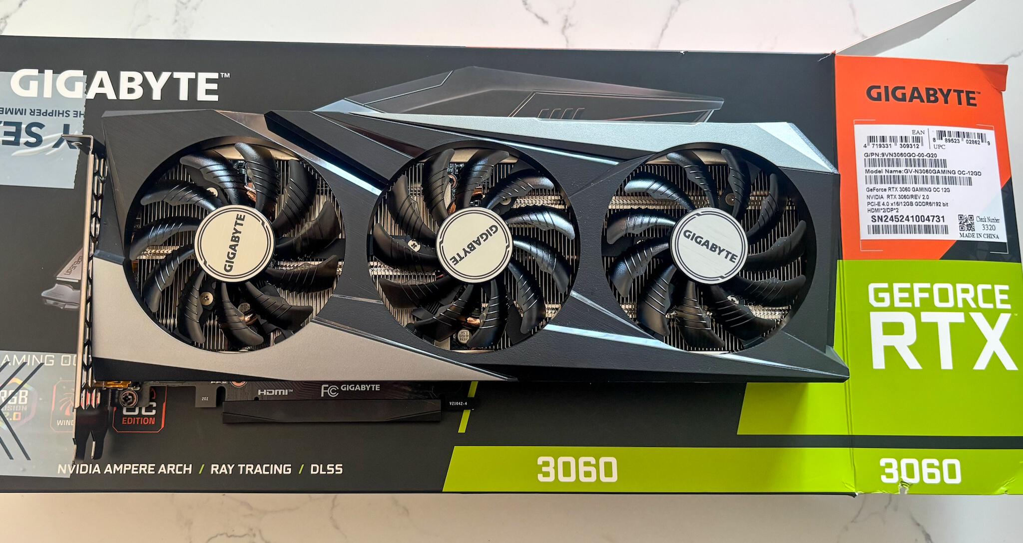 RTX 3060| GIGABYTE| Brand New Open Box