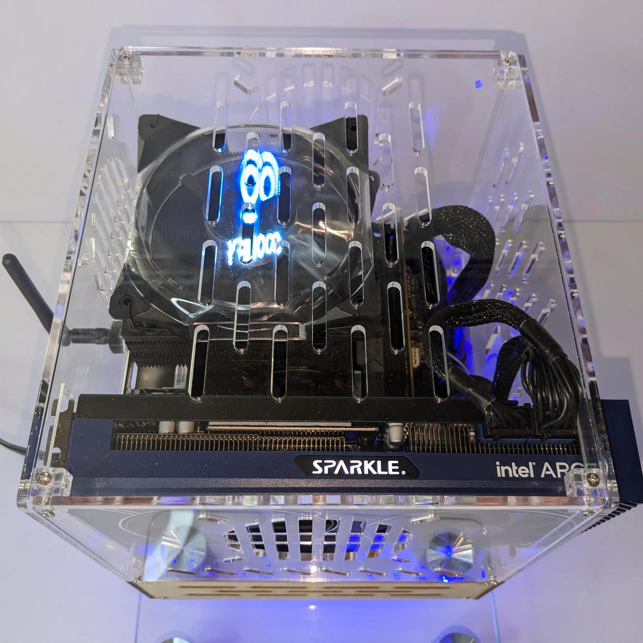 "Holo-Wood" Beast(AM5)🪵Intel ARC A750🧬Ryzen 5 8400F🧬32GB DDR5 RAM🧬1TB NVMe M.2 SSD🧬Windows 11 Pro✅