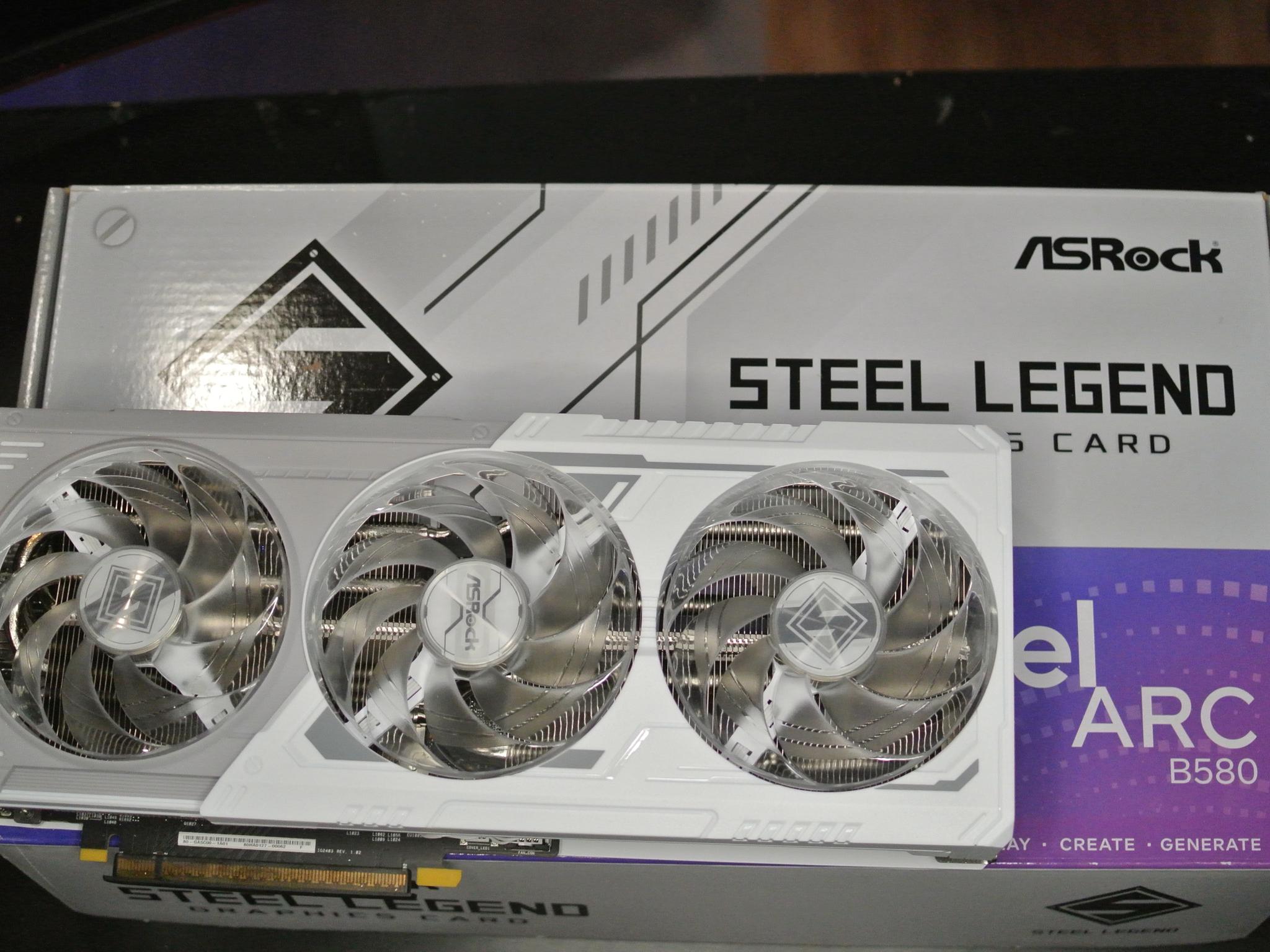 ASRock Steel Legend Intel Arc B580 12GB GDDR6 Graphics Card GPU