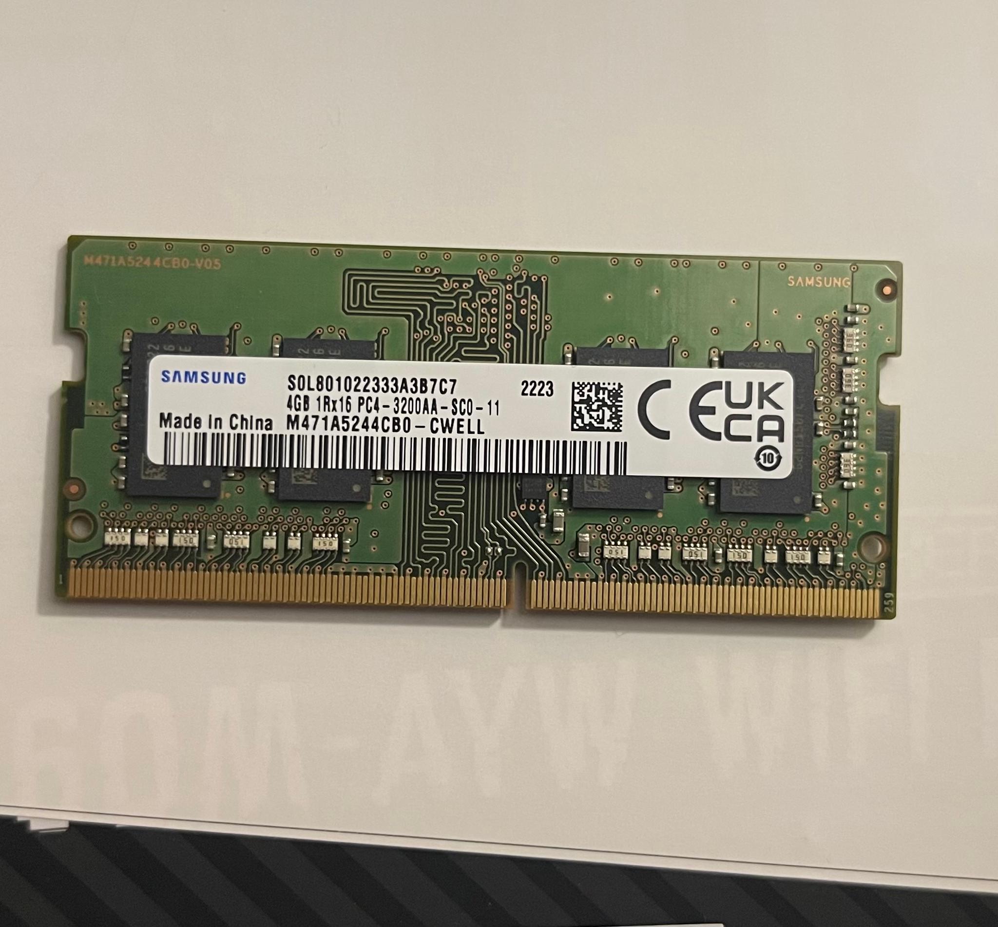 8Gb DDR4 SODIMM 3200mtz RAM
