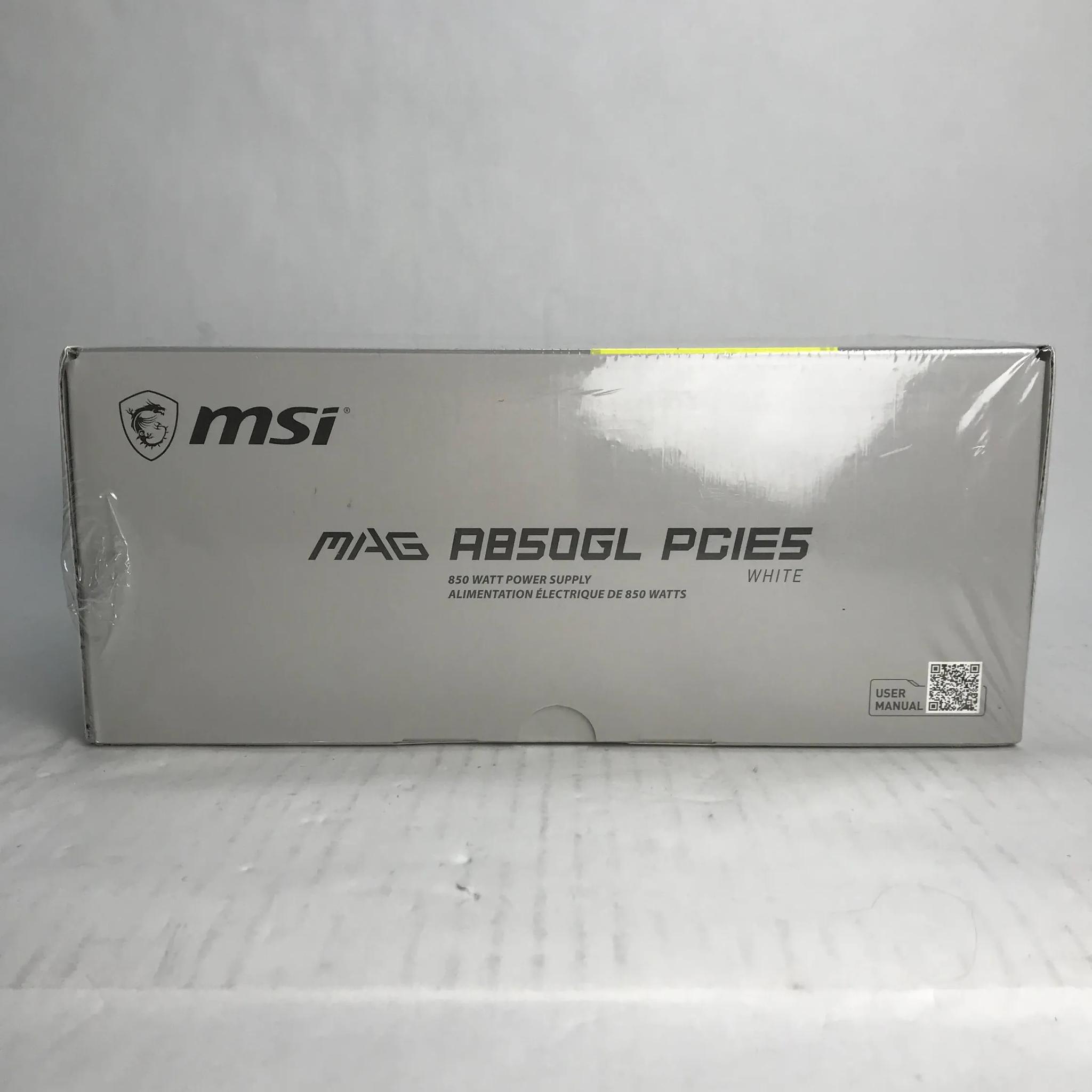 Msi Mag A850gl Pcie 5.1 White Gaming Power Supply - Full Modular - 80 Plus Gold