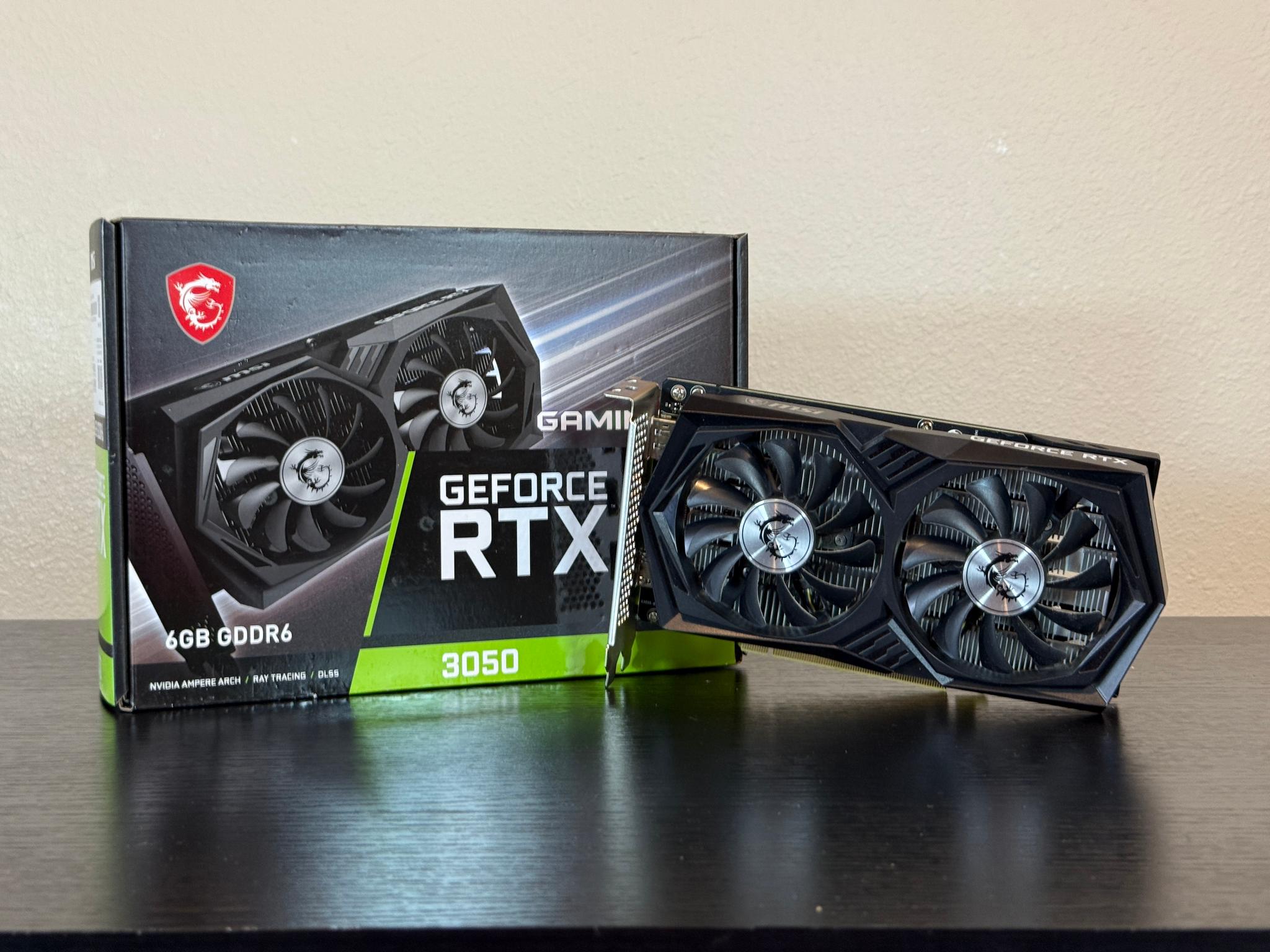 MSI GAMING GeForce RTX 3050 6GB - Great condition with original box!