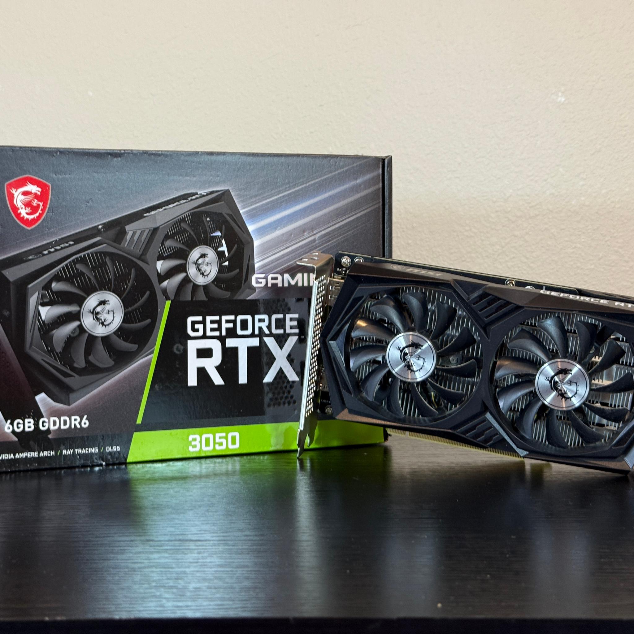 MSI GAMING GeForce RTX 3050 6GB - Great condition with original box!
