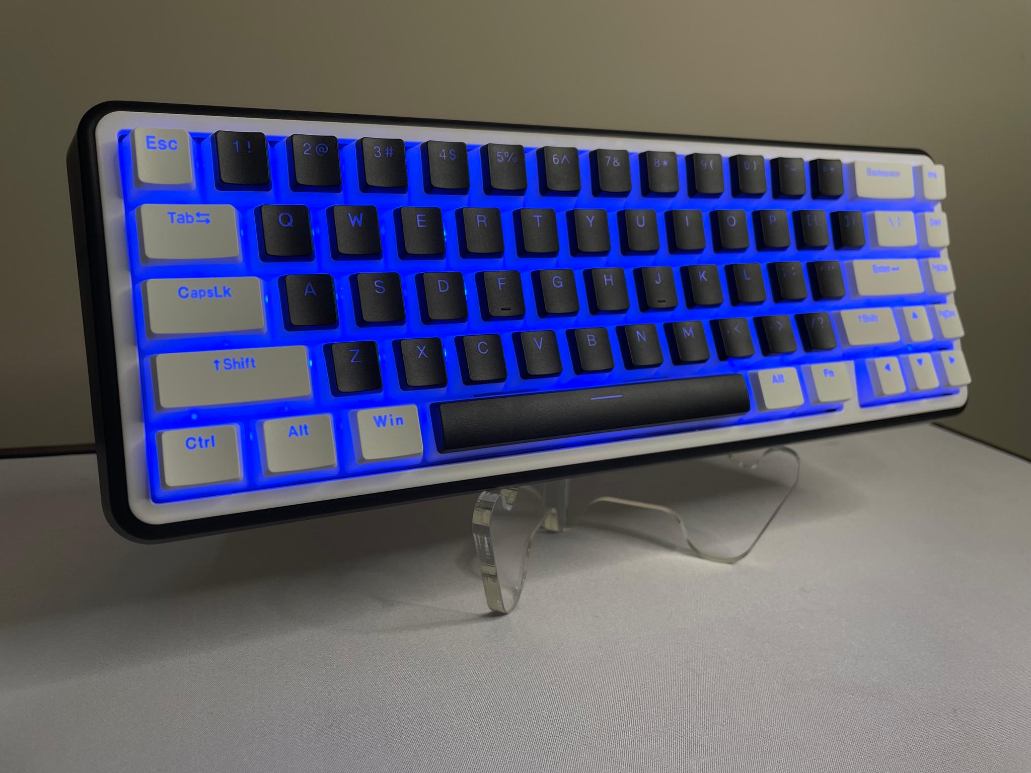 WK60 Mechanical Gaming Keyboard Wireless - Pudding Keycaps with Thocky Switches