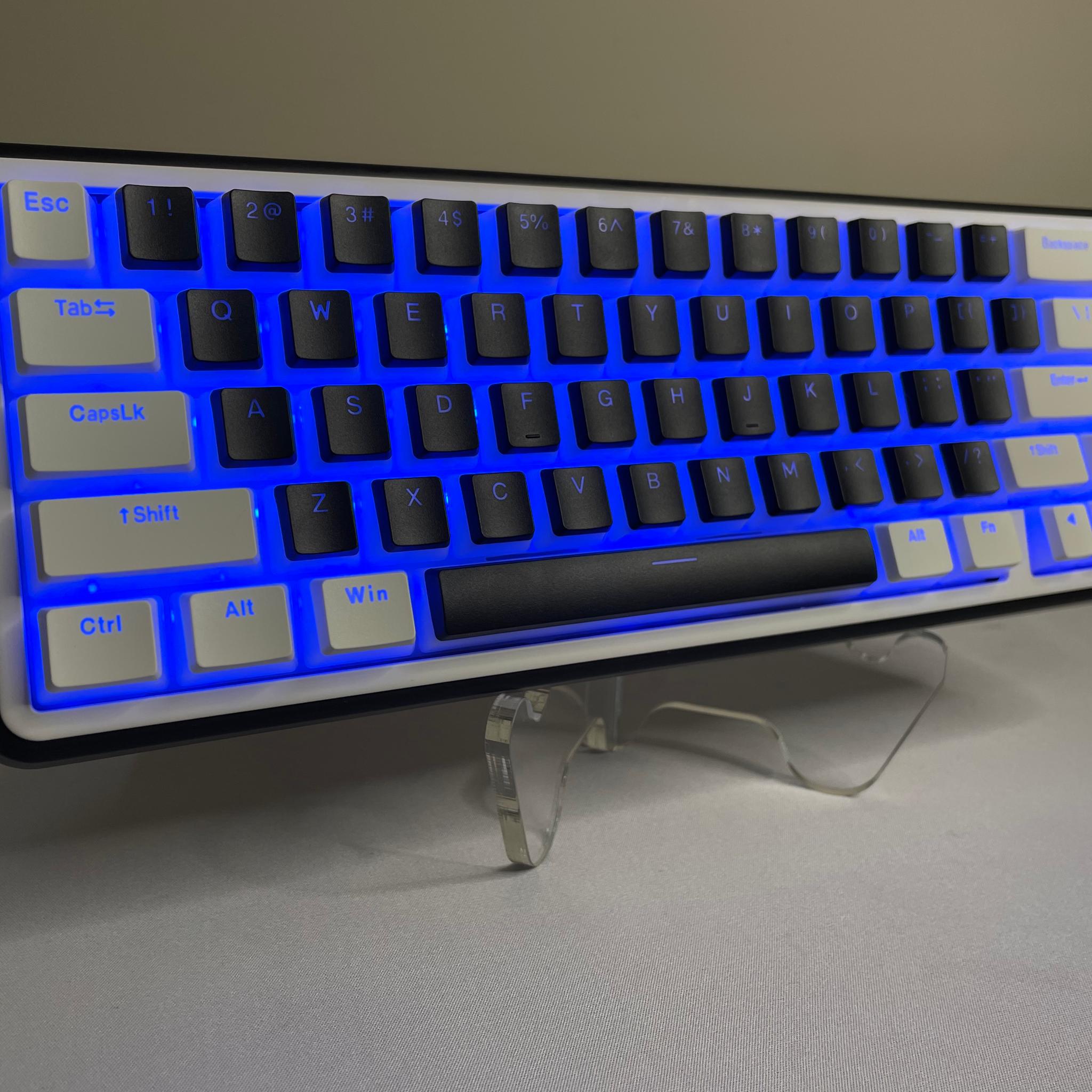 WK60 Mechanical Gaming Keyboard Wireless - Pudding Keycaps with Thocky Switches