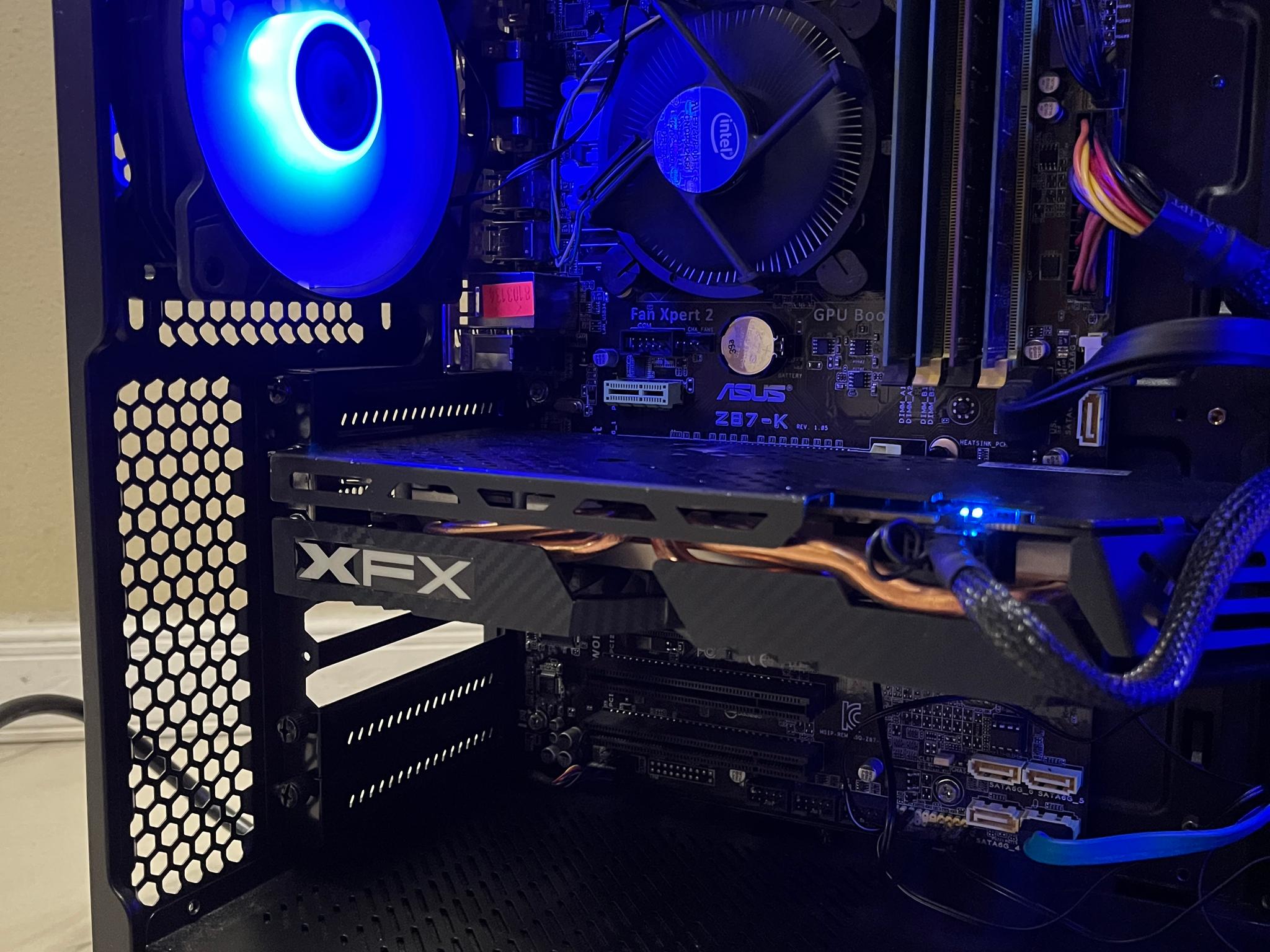 🟢🔥 Budget Gaming PC – RGB Case w/ Remote - Intel i5-4440, AMD RX 580, 1 TB Storage & 12 GB RAM 🖥️🔵