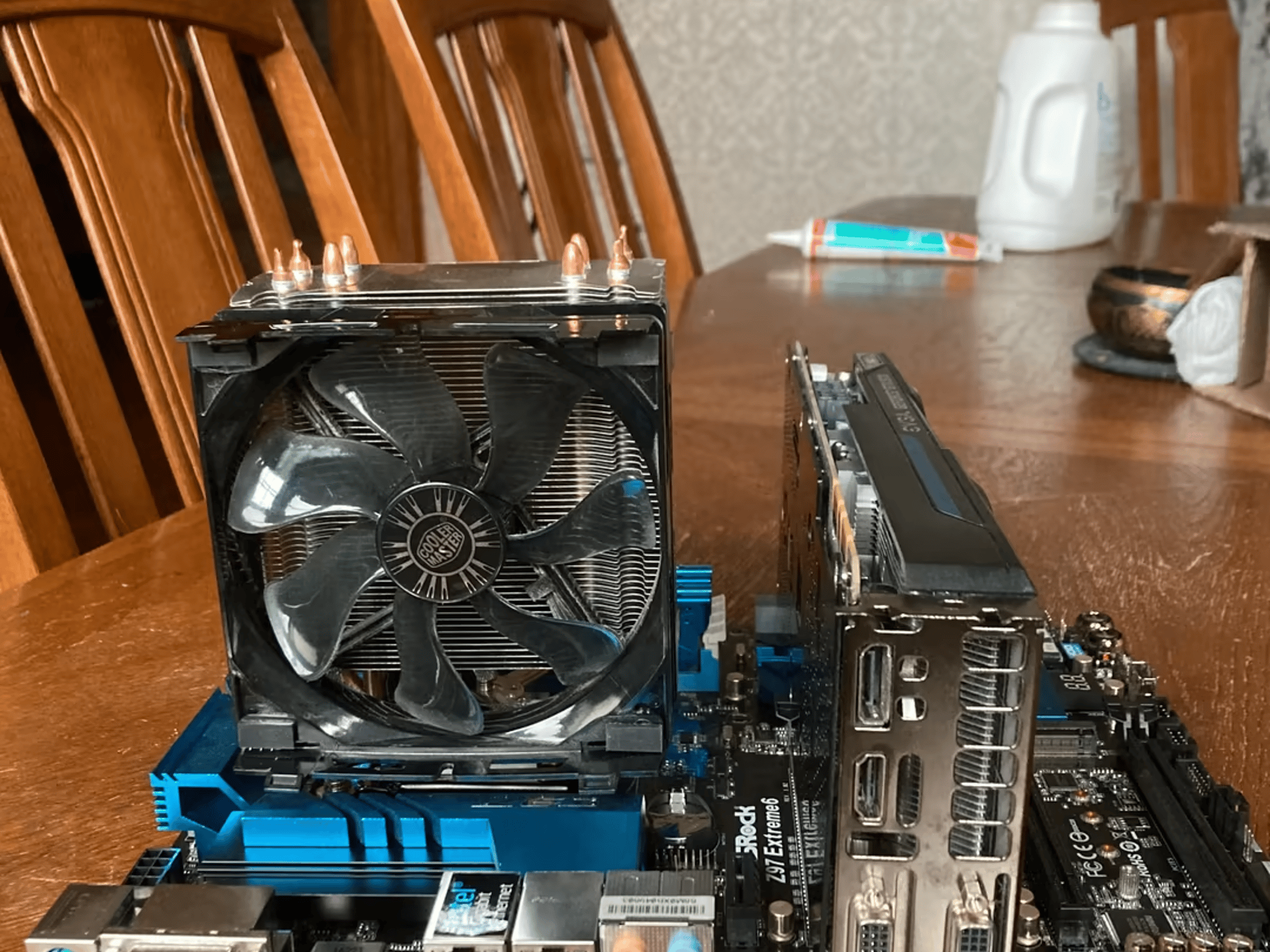 CPU GPU MOTHERBOARD RAM PSU HDD COMBO EVERYTHING FOR A GAMING PC EXCEPT A CASE!
