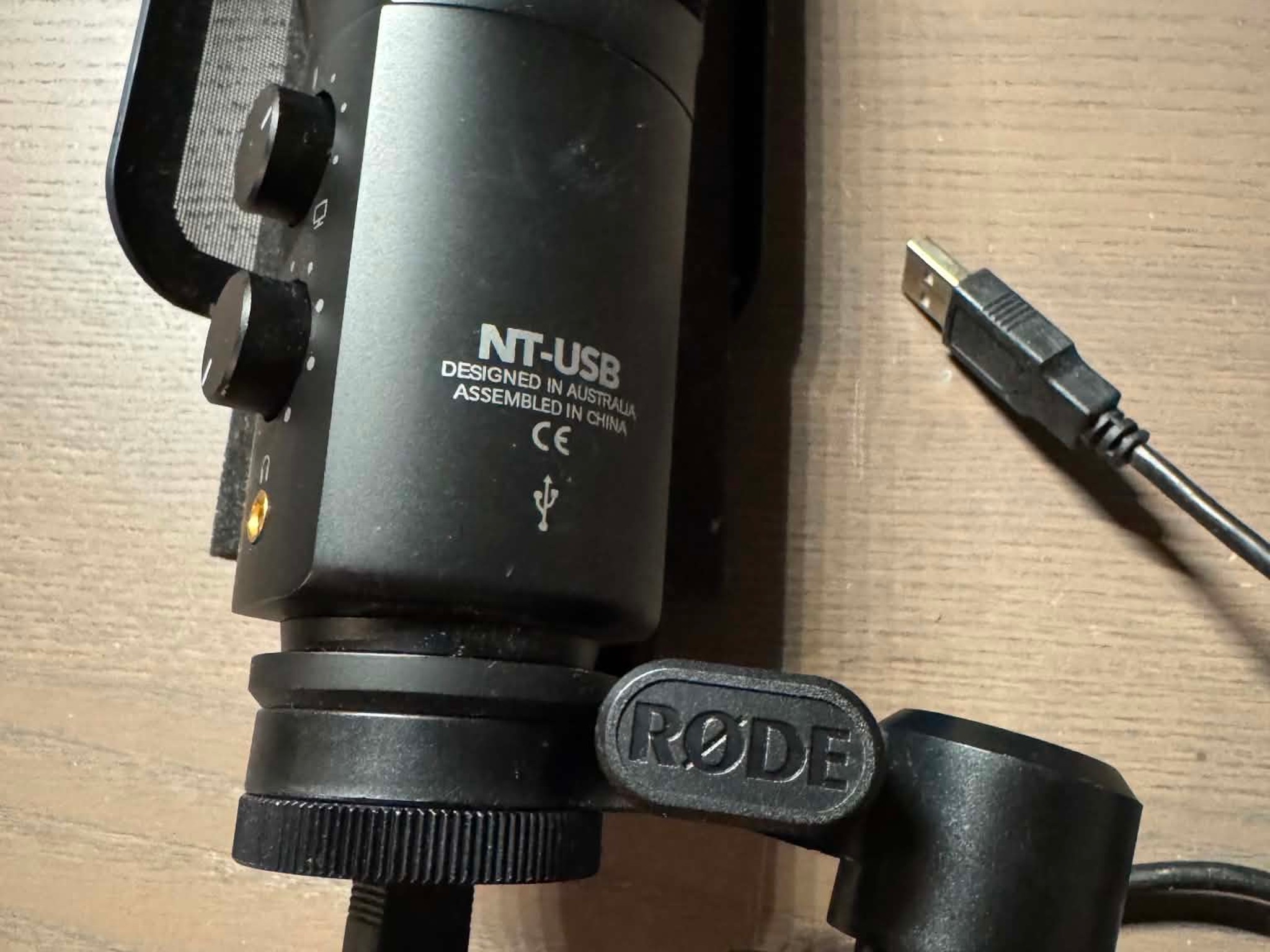 Rode NT-USB Condenser Wired Professional Microphone, Black, Used - Great Condition