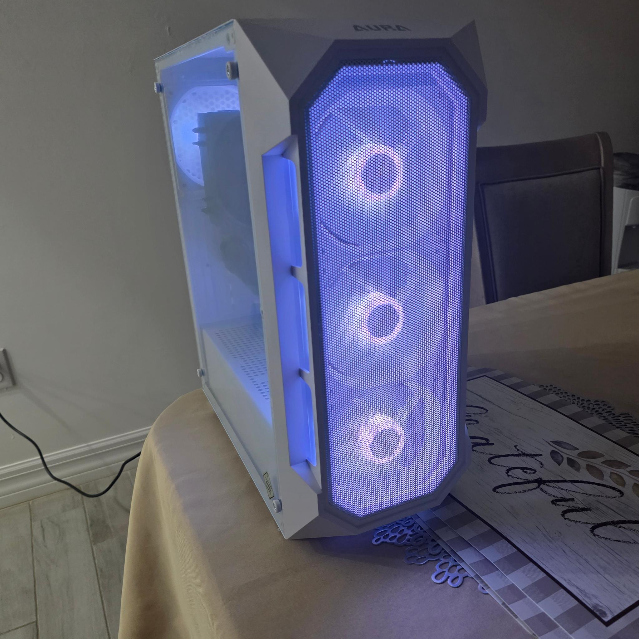 White Custom Gaming PC Build-DDR5- Intel Core 5 13th Gen