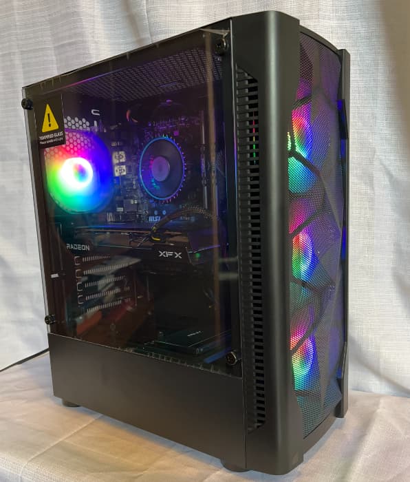 Gaming 1080p PC i3-12100f Rx 6600XT 16GB RAM DDR4 500GB SSD