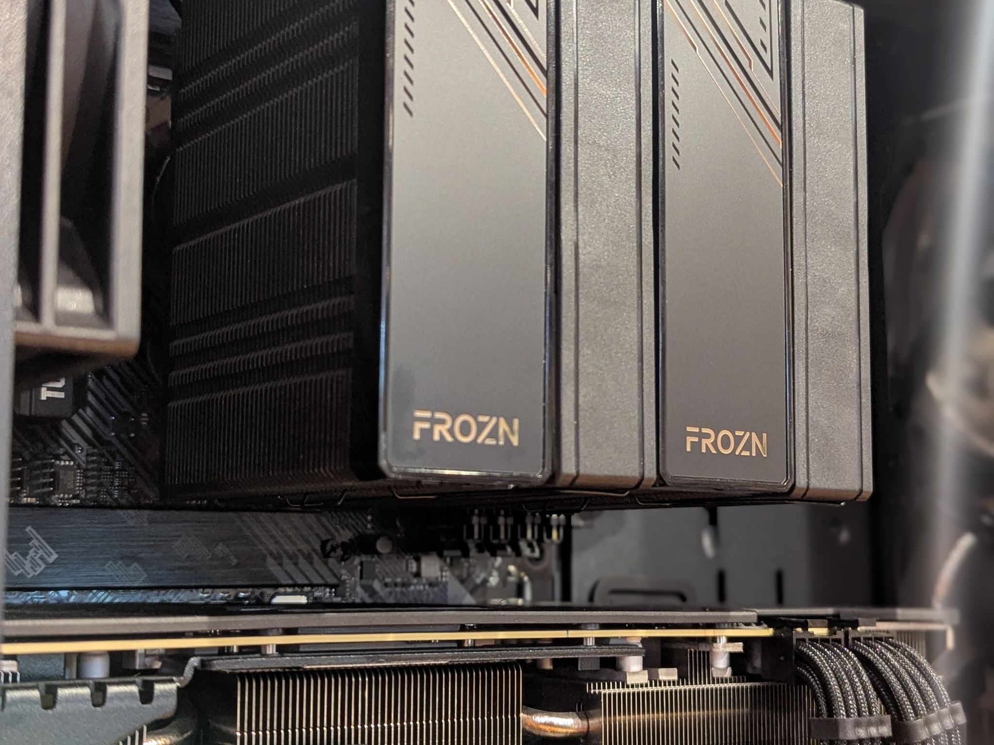 🖤 Ryzen 7 5700X | RTX 3080 | 32GB DDR4 | Blackout + Wood Accent 1440p Gaming PC
