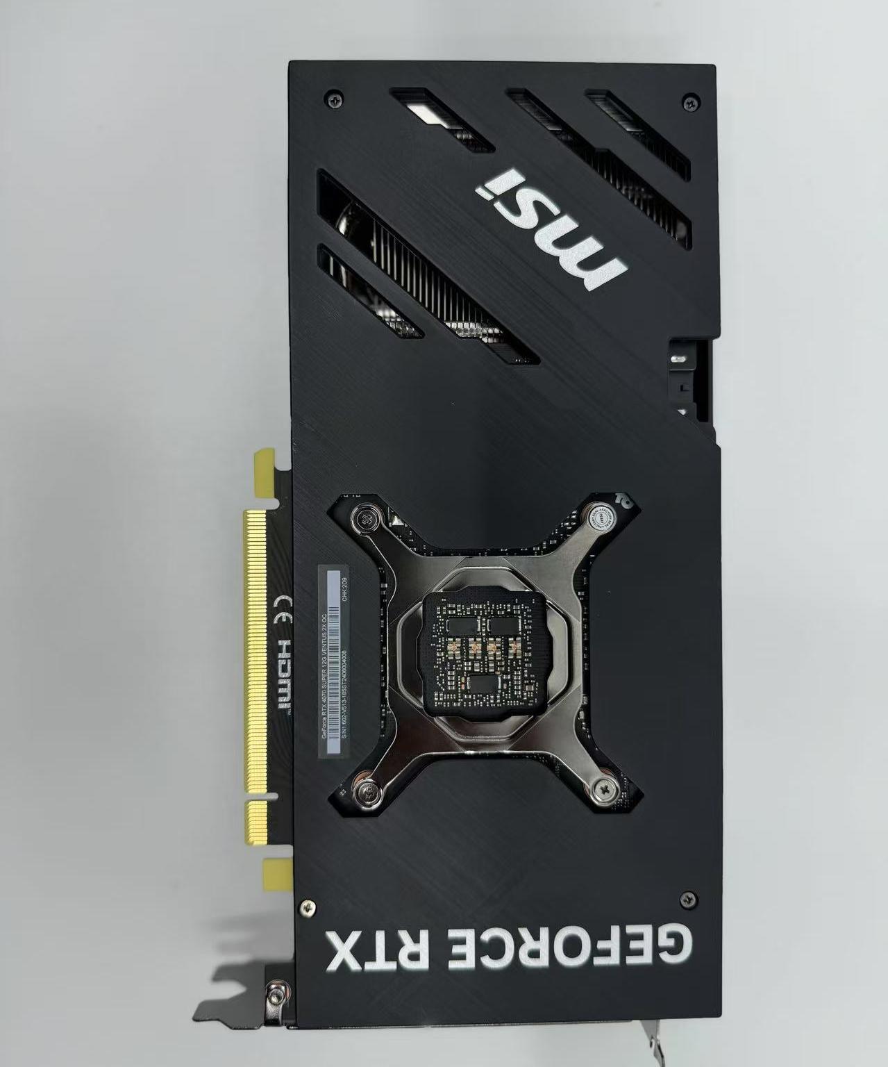 MSI Ventus GeForce RTX 4070 SUPER 12GB GDDR6X PCI Express 4.0 ATX Video Card RTX