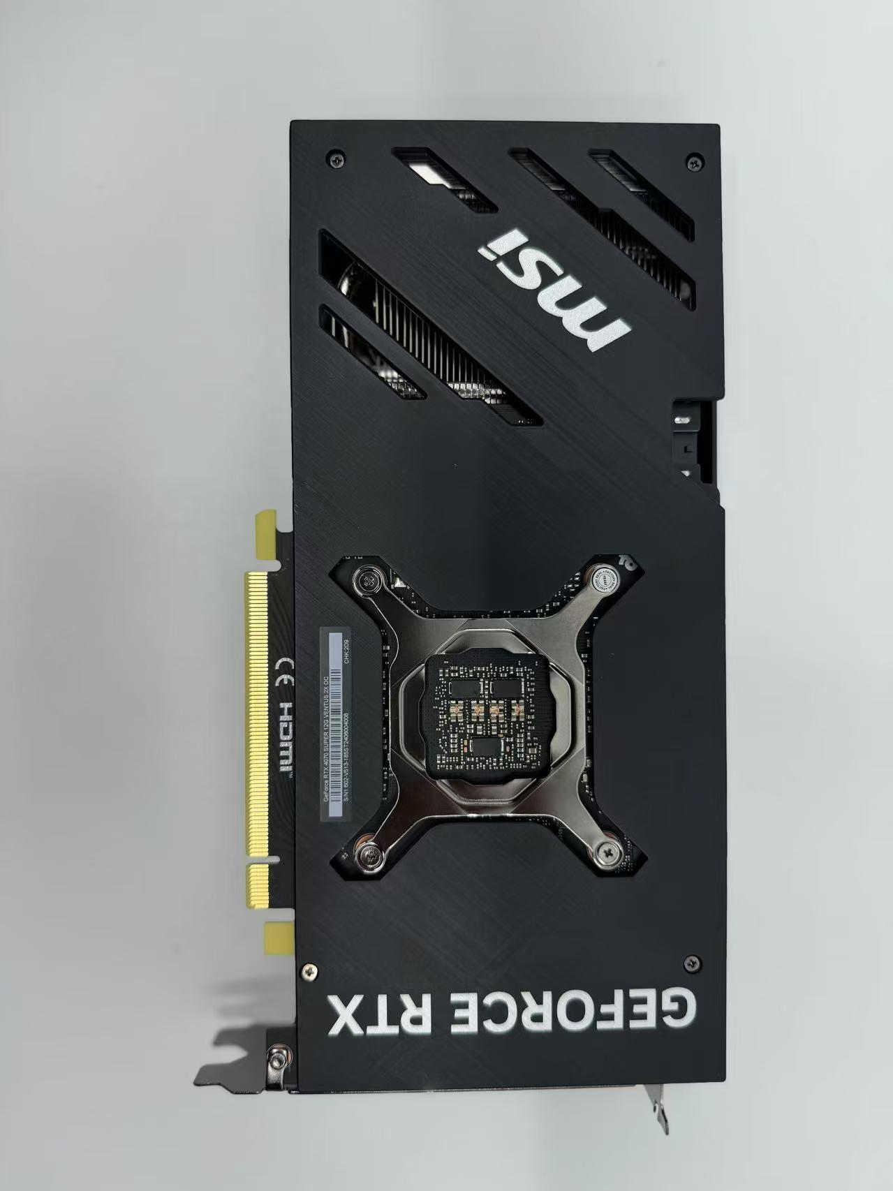 MSI Ventus GeForce RTX 4070 SUPER 12GB GDDR6X PCI Express 4.0 ATX Video Card RTX