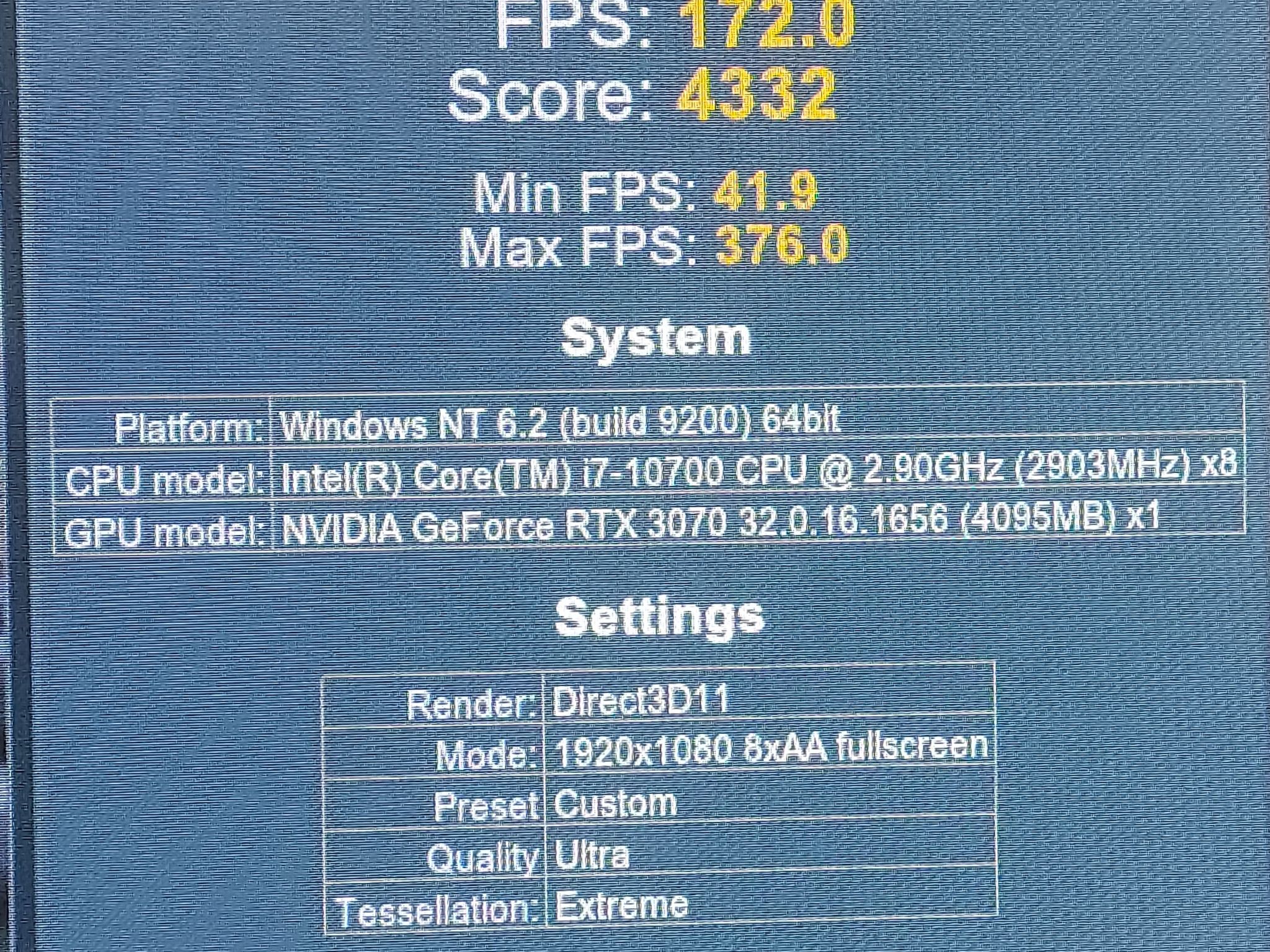 Alienware Aurora R12, GeForce RTX 3070 8GB, i7-10700, 32GB DDR4, 800GB SSD, 2TB HDD