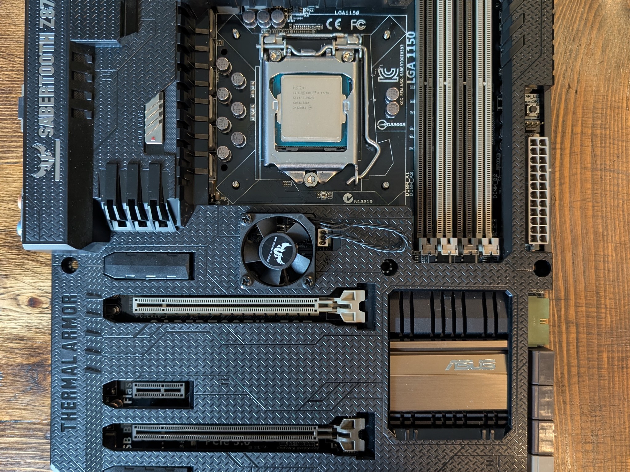SABERTOOTH Z87 MOTHERBOARD W/ INTEL CORE i7-4770K