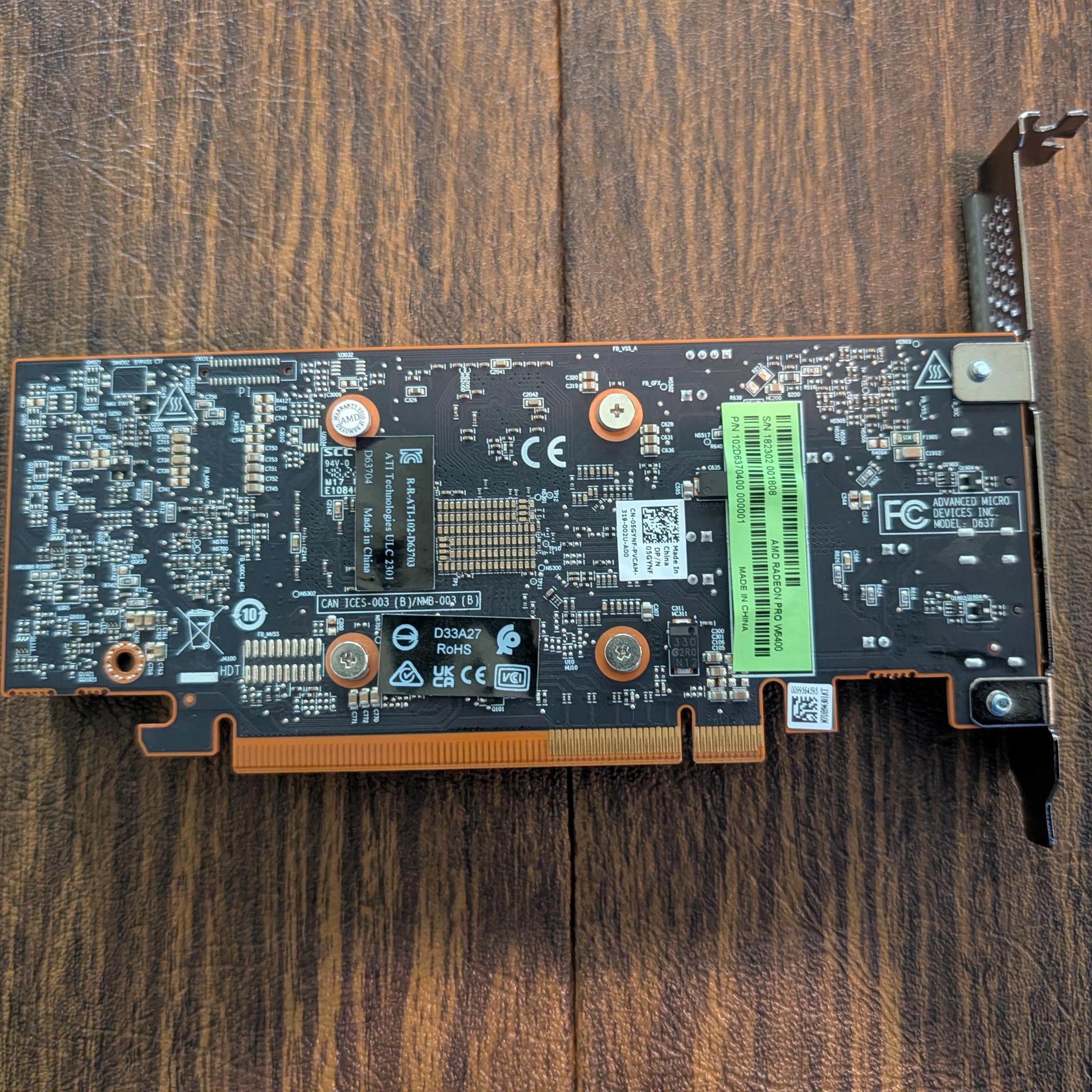 AMD Radeon PRO W6400 4GB GDDR6 Low Profile