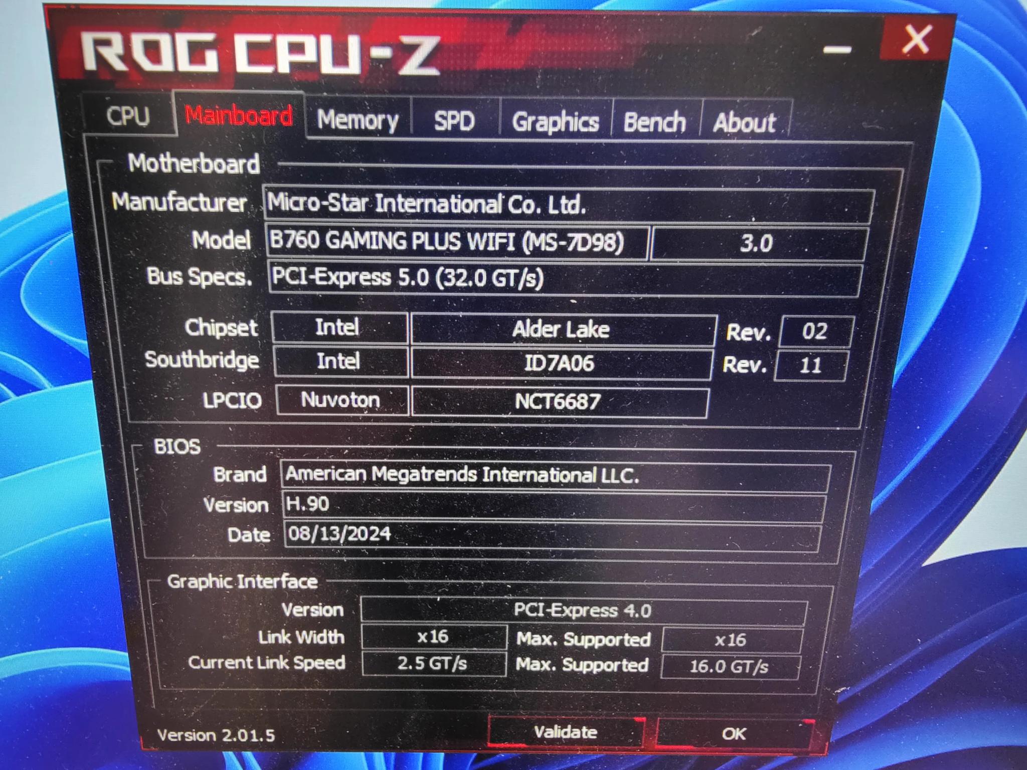 MSI B760 Gaming wifi - Intel 14400F CPU