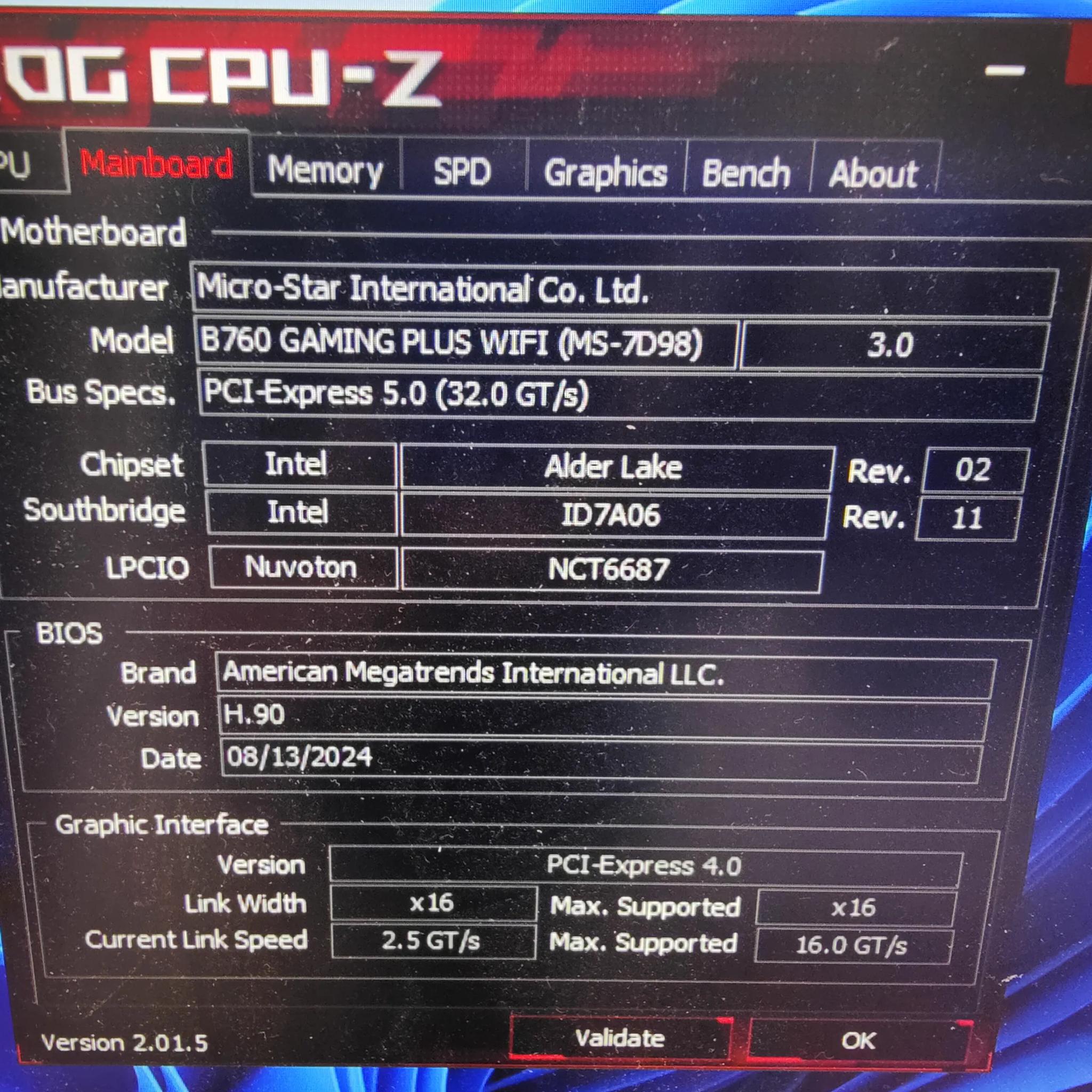 MSI B760 Gaming wifi - Intel 14400F CPU