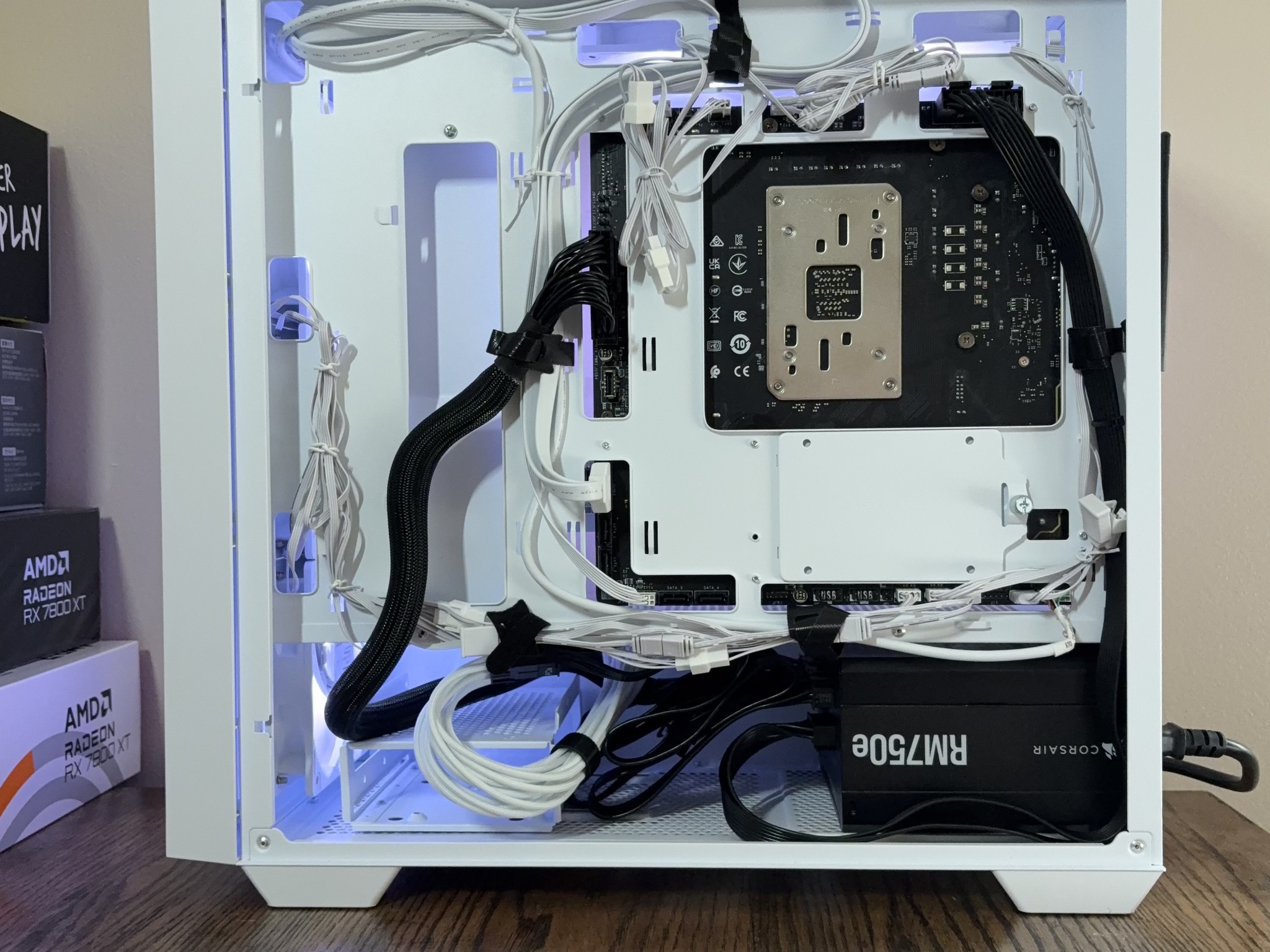 Project Zero | 7800xt | r5 7500f | back connect BTF | Asus A21 mATX | RGB | WiFi | AM5 | 1440p 4k HD