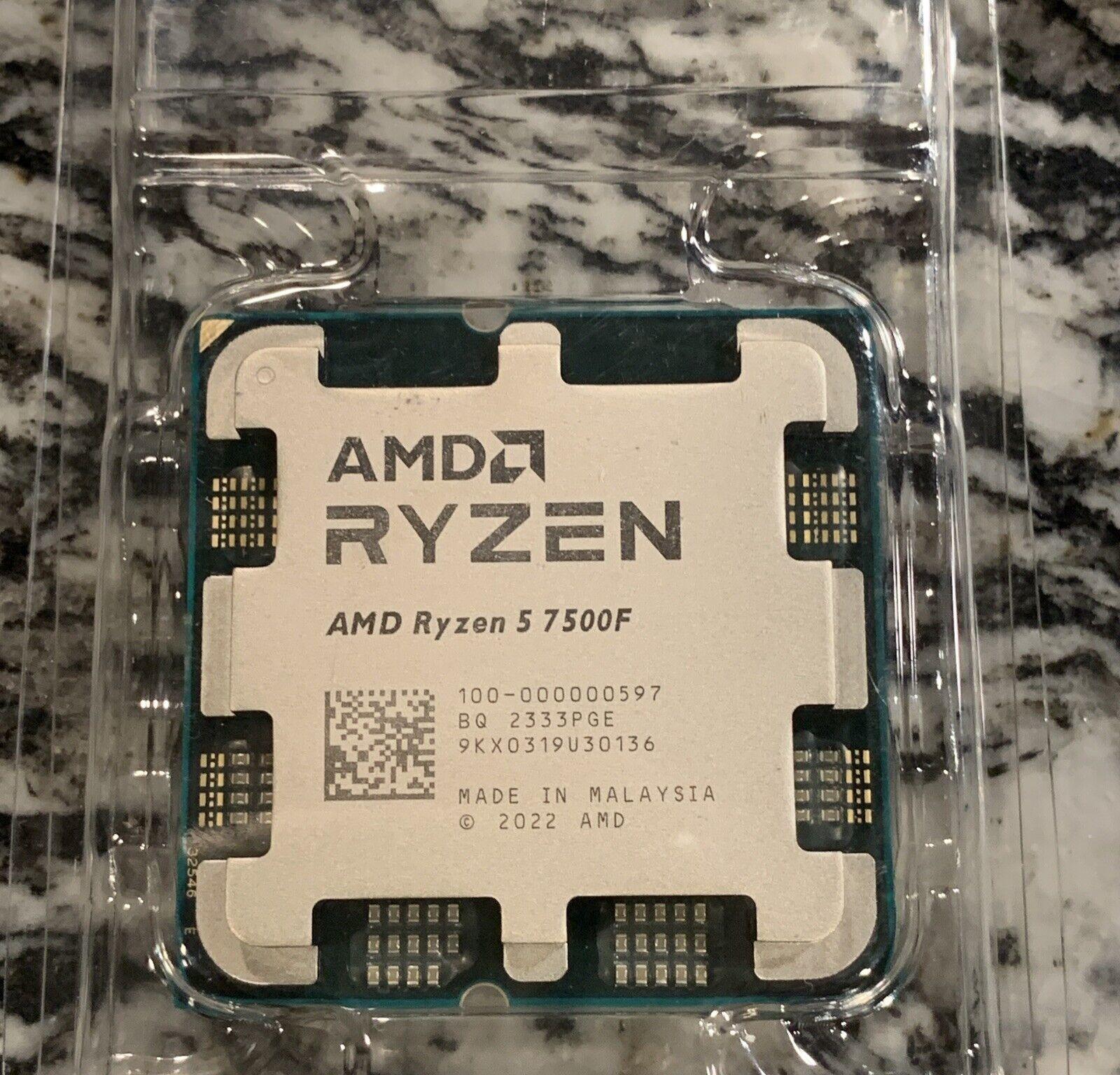 AMD Ryzen 5 7500F 6-Core 12-Thread Socket AM5 CPU