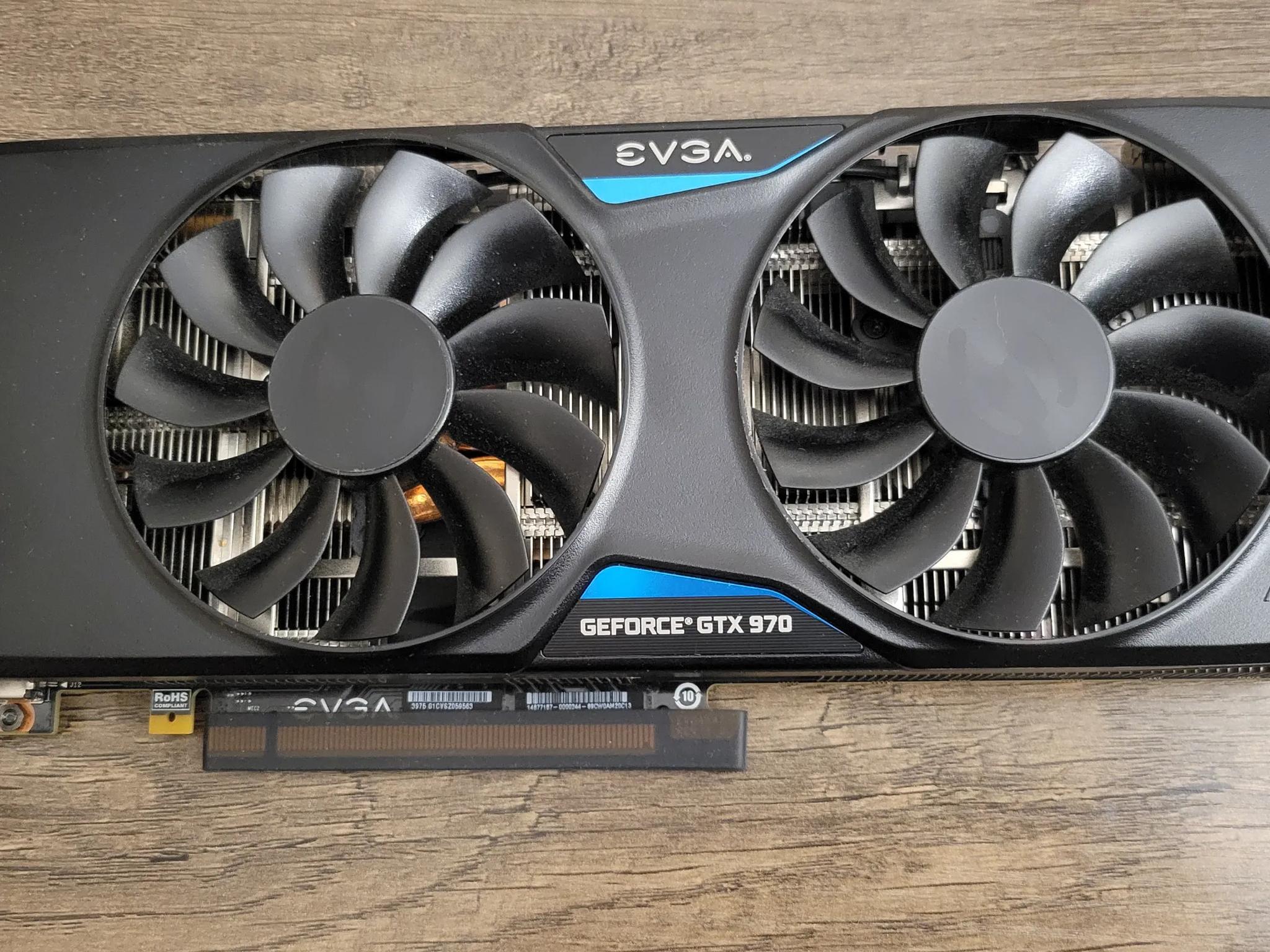 EVGA GeForce GTX 970 SSC GAMING 4GB ACX 2.0 barely used!