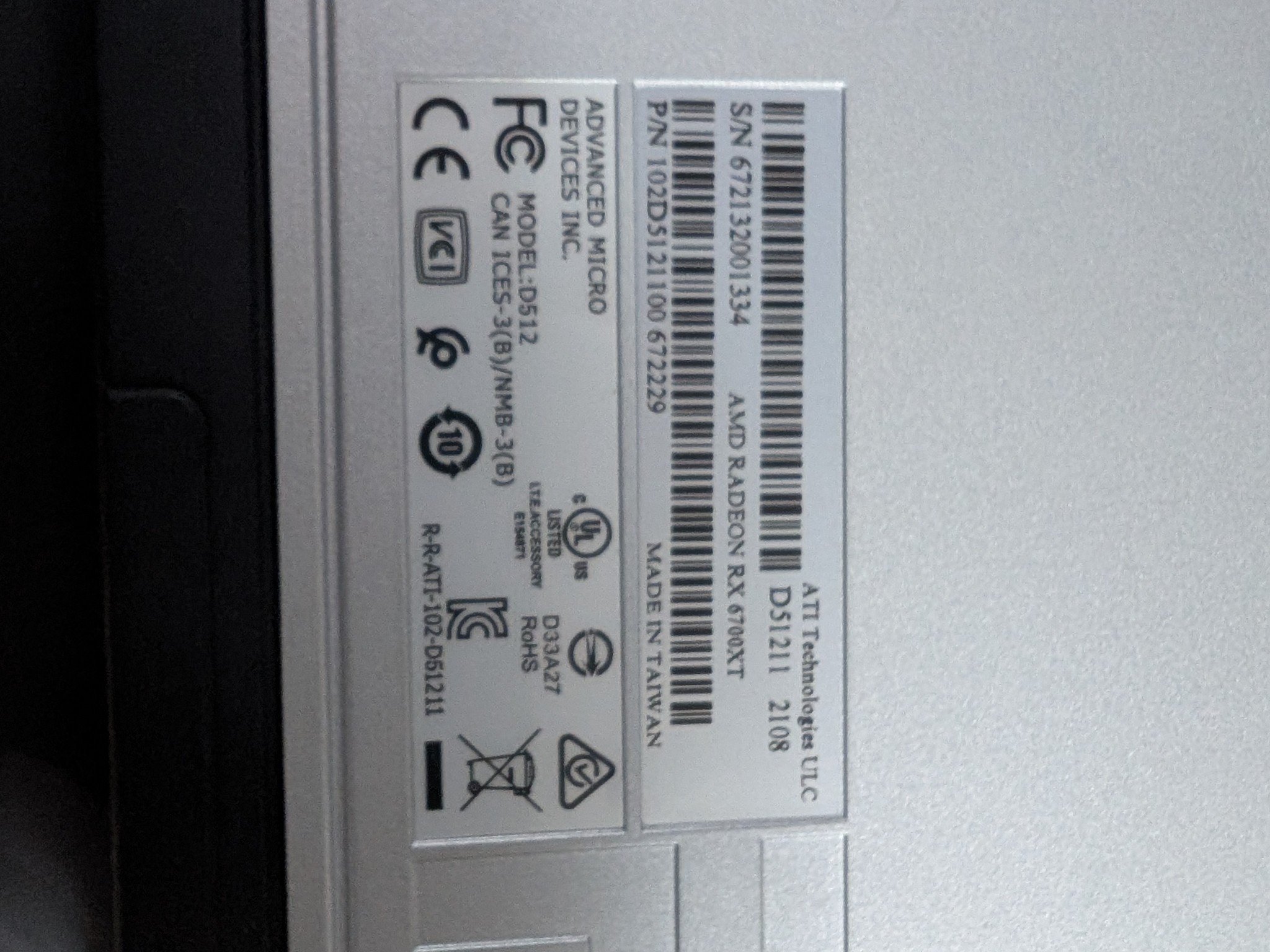 AMD RX 6700 XT 12GB