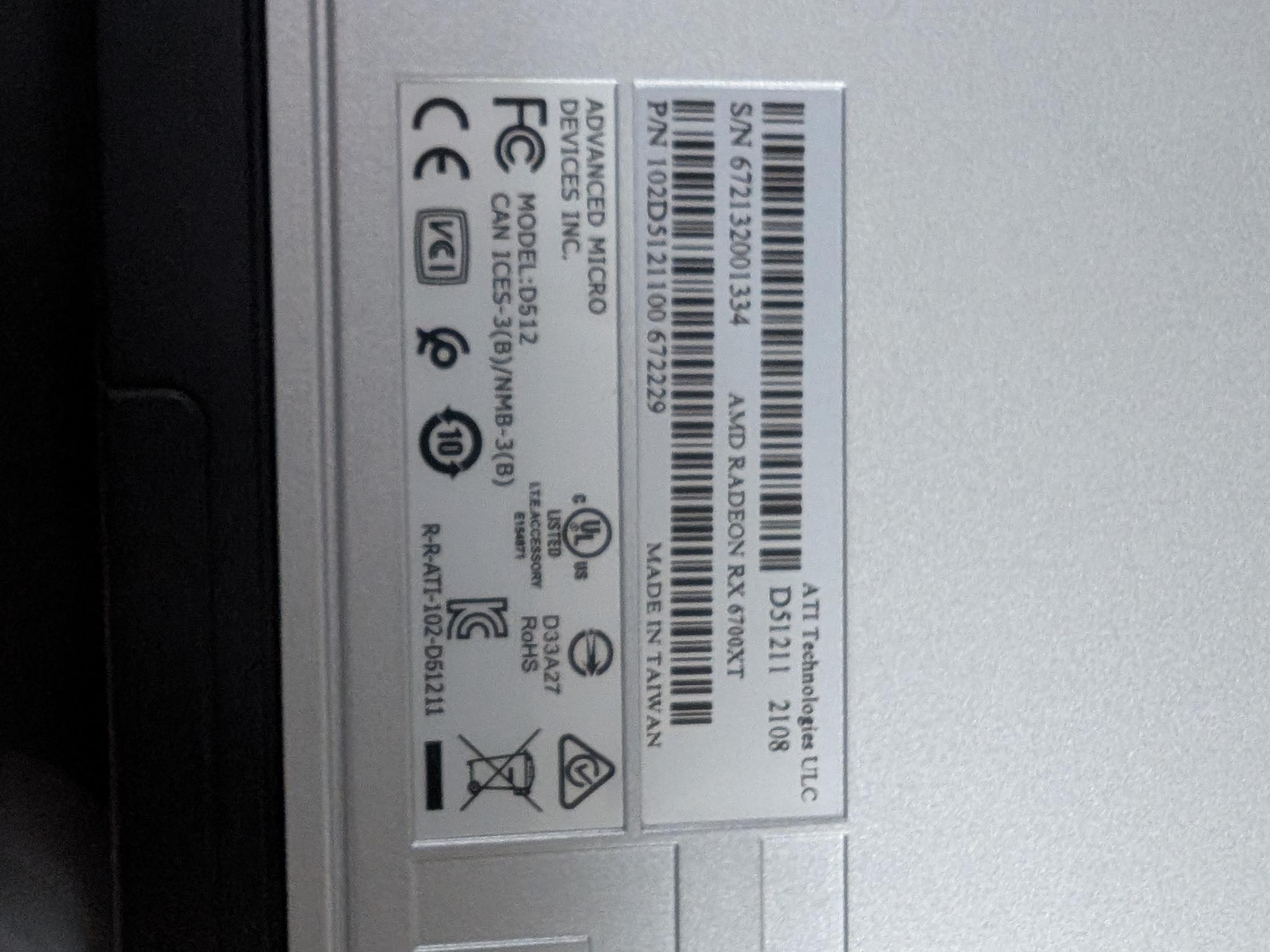 AMD RX 6700 XT 12GB